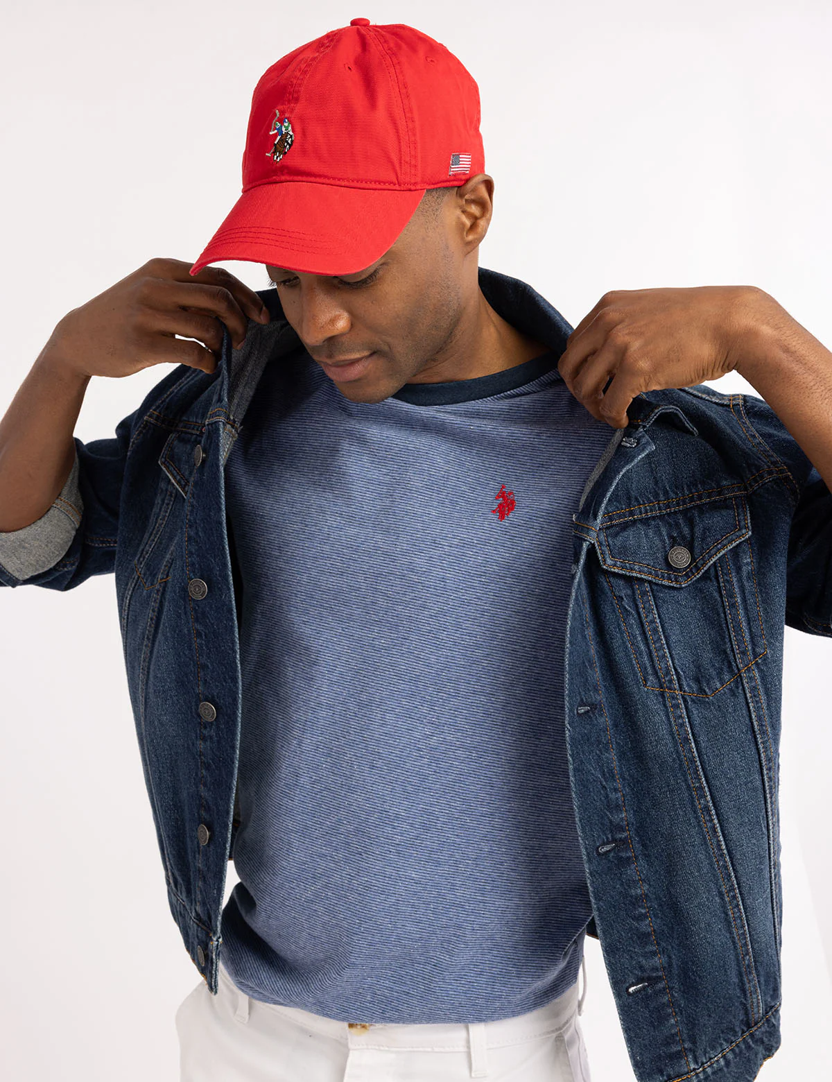 MENS MULTICOLOR CENTER LOGO HAT - Image 4