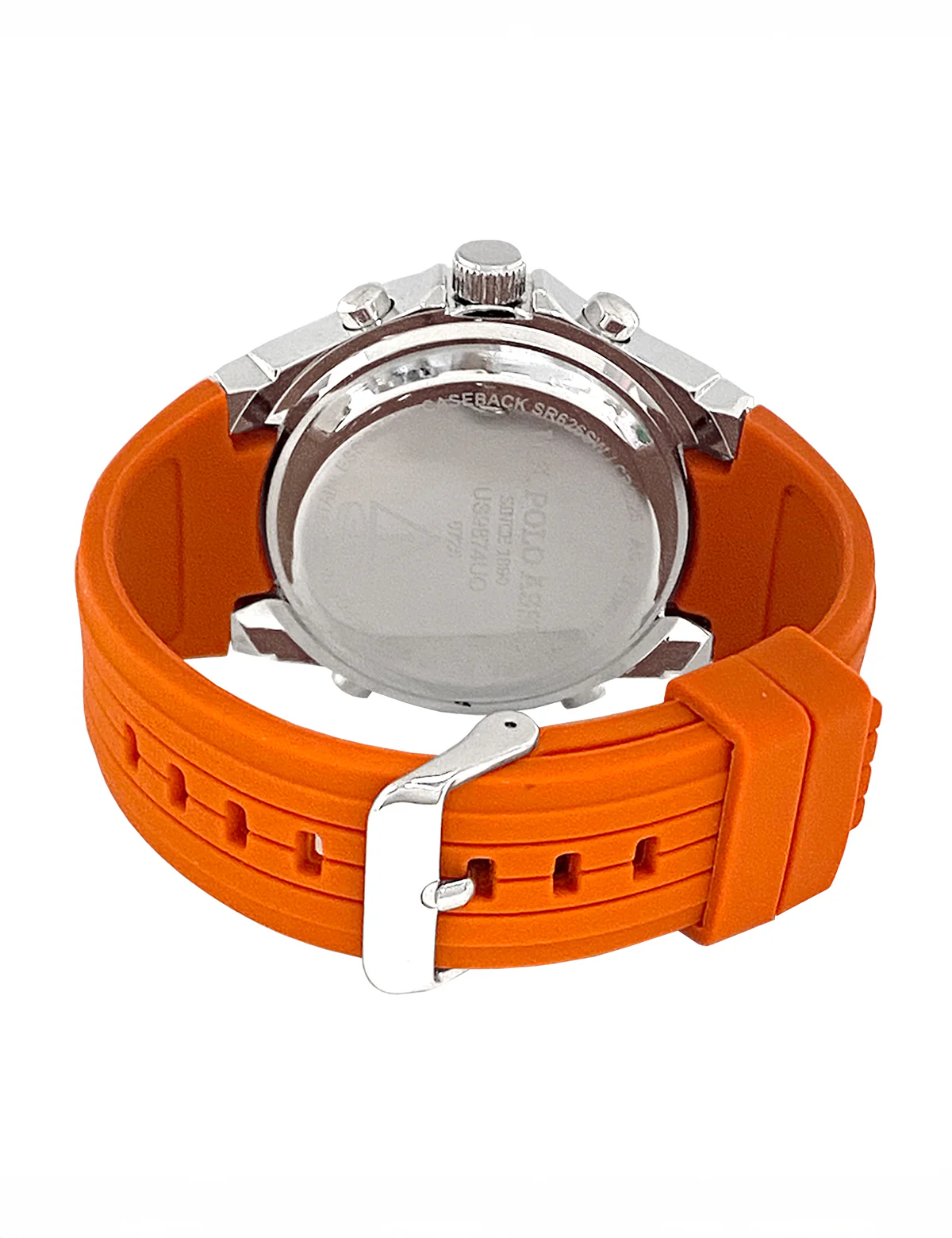 MENS ORANGE STRAP ANADIGI WATCH - Image 4