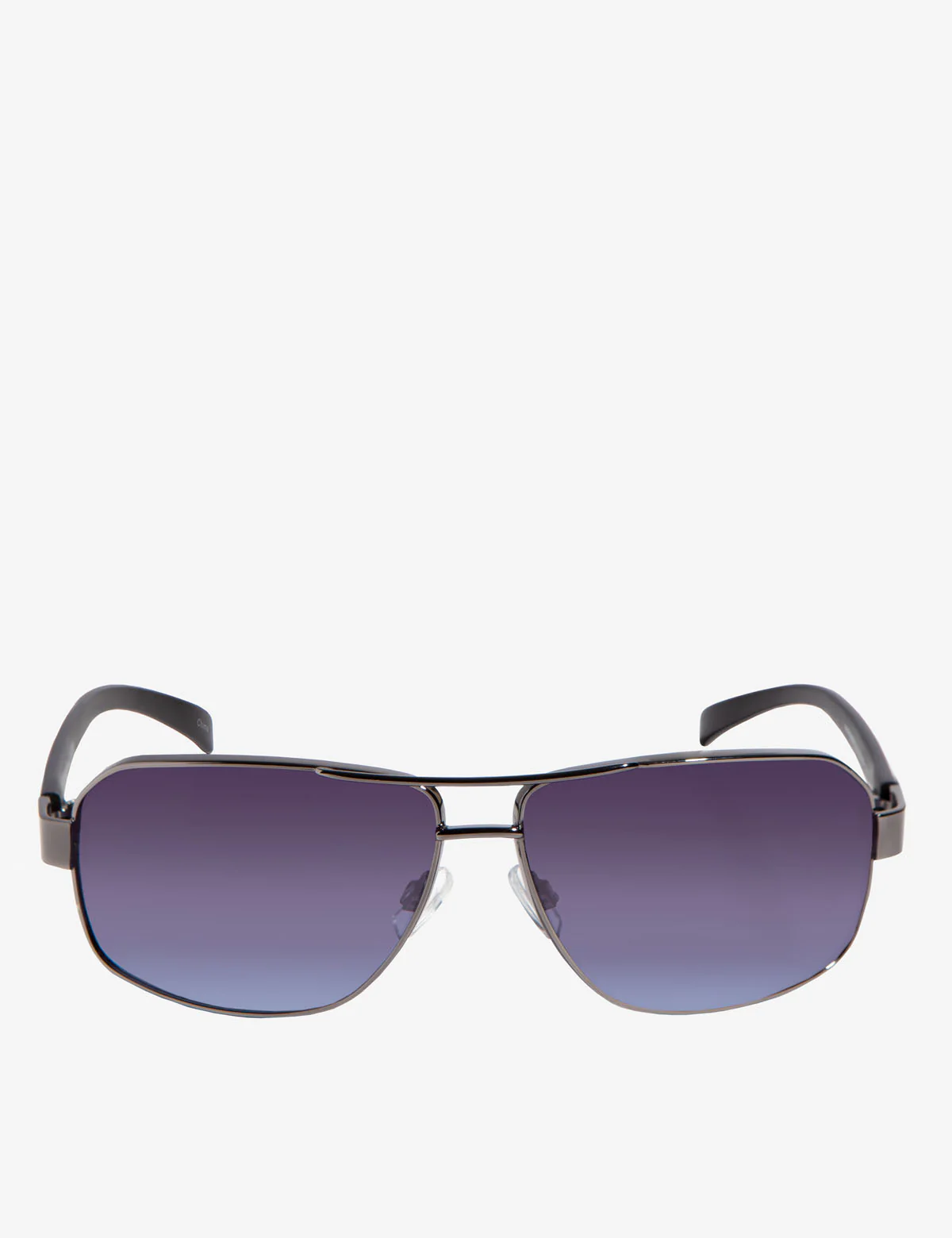 MEN'S RECTANGULAR METAL NAVIGATOR SUNGLASSES