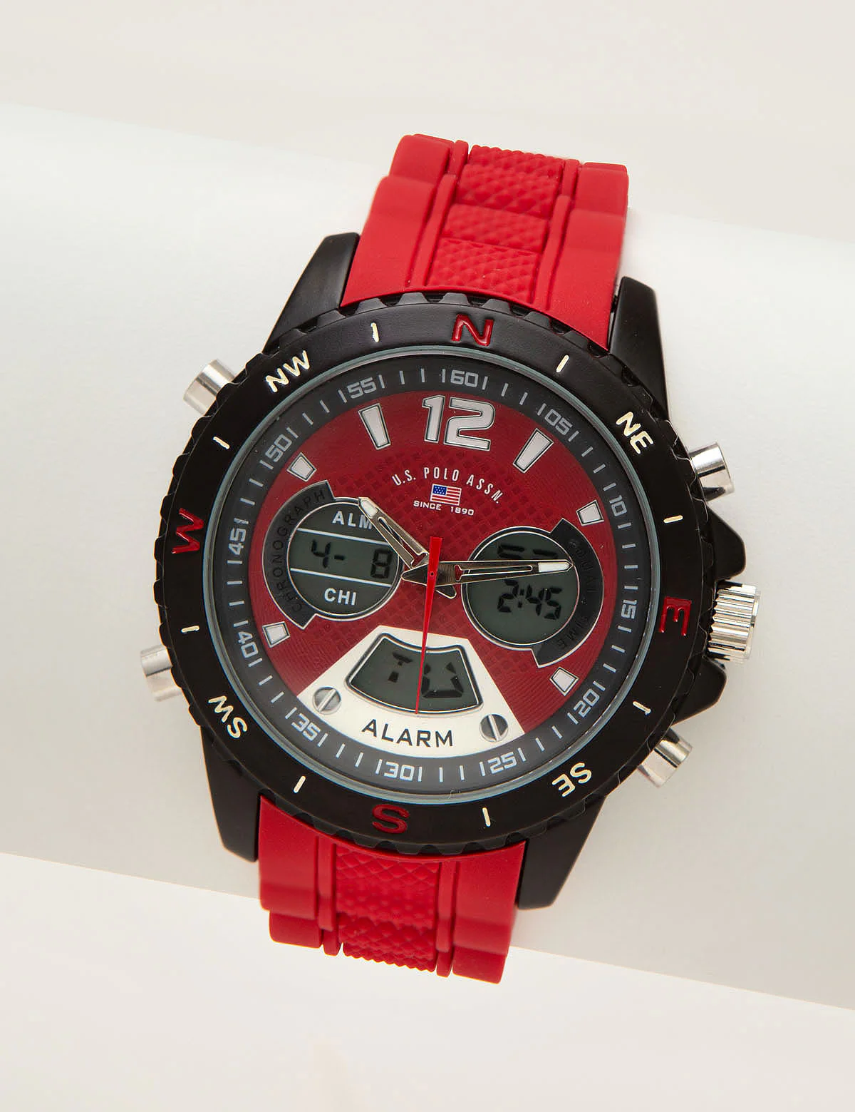 MEN'S RED ANA DIGI SPORT WATCH
