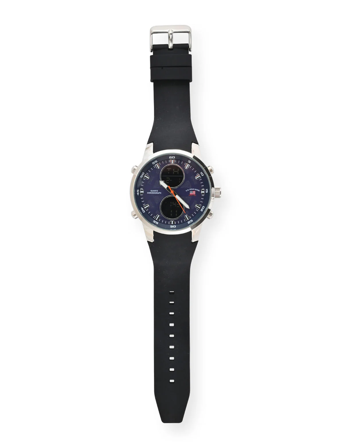 MEN'S RUBBER STRAP ANA DIGI BRACELET WATCH - Image 6