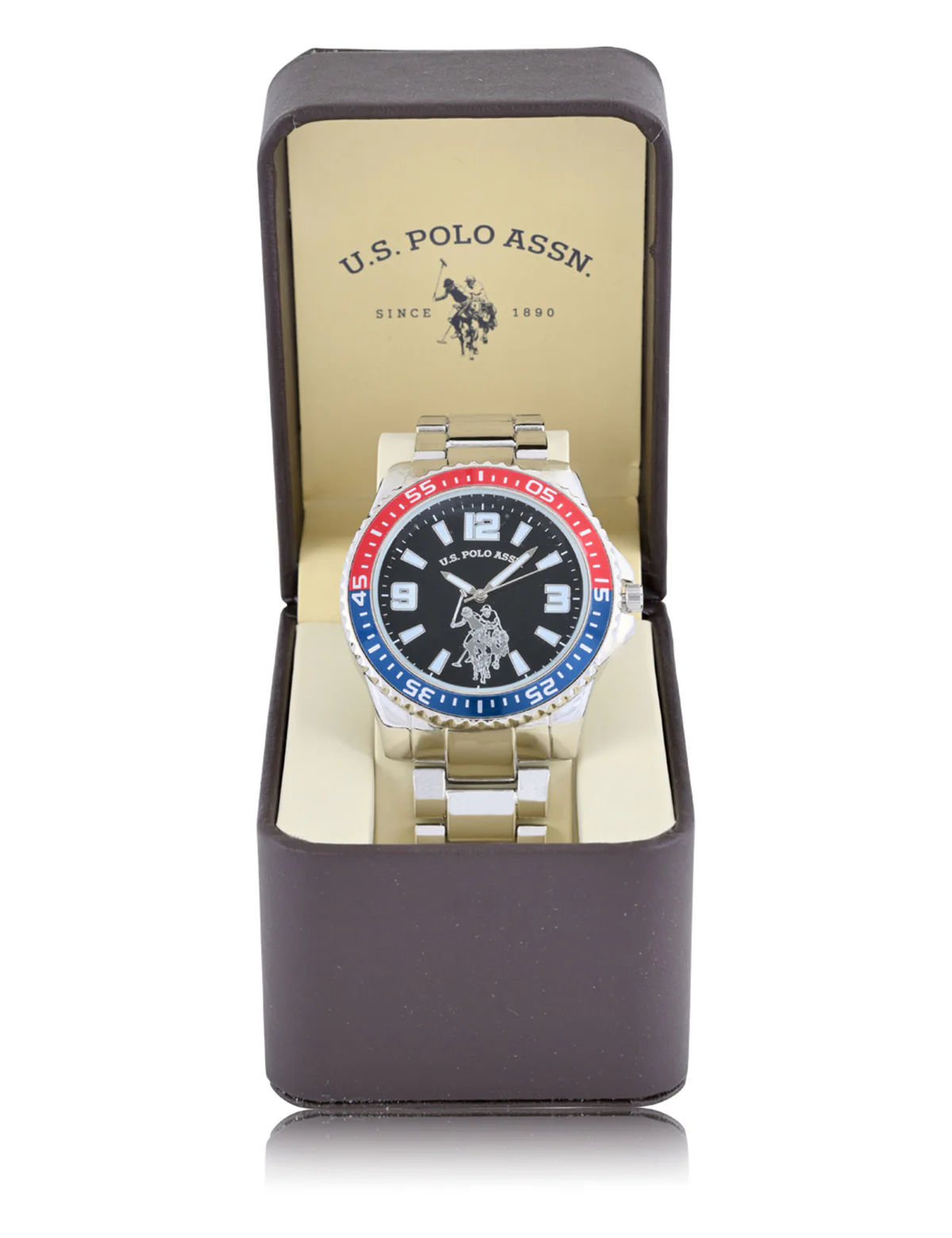 MEN'S SIGNATURE RED AND BLUE LINK WATCH - Image 2