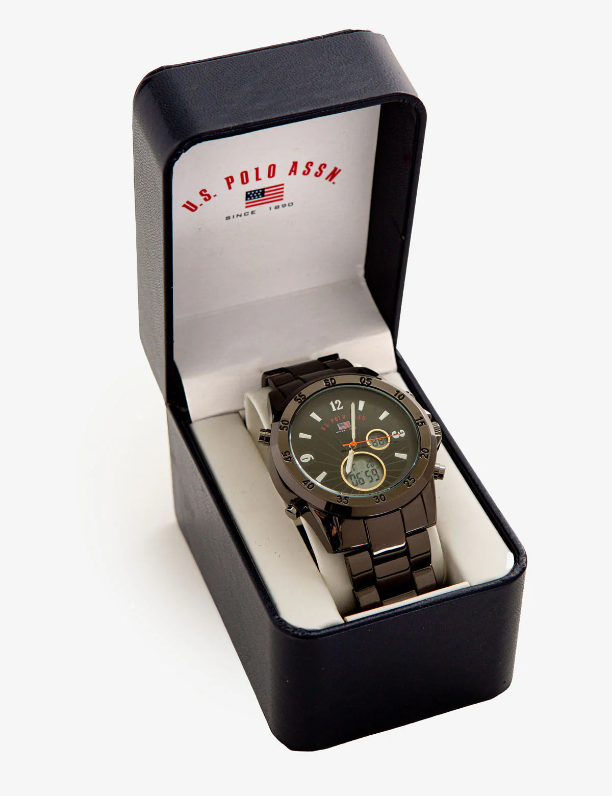 MEN'S SILVERTONE BRACELET SPORT ANA DIGI WATCH - Image 2