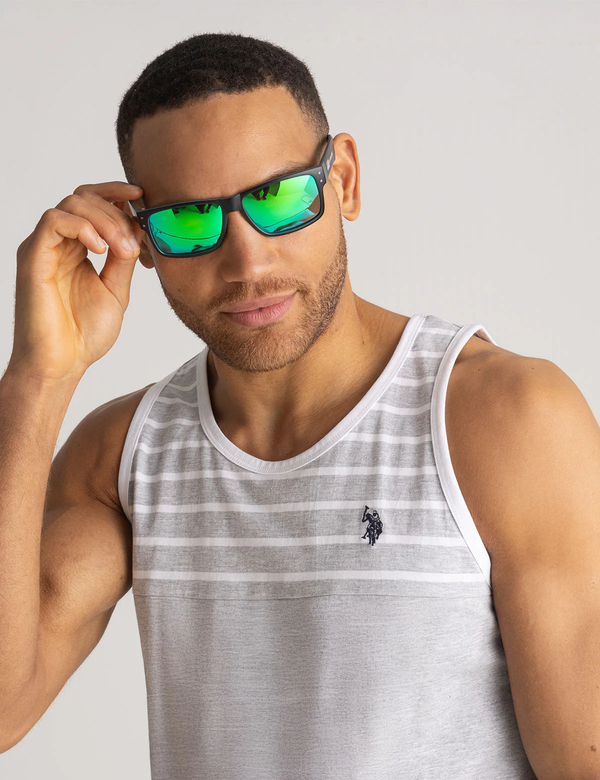 MEN'S SPORT FLAG RECTANGULAR SUNGLASSES - Image 2