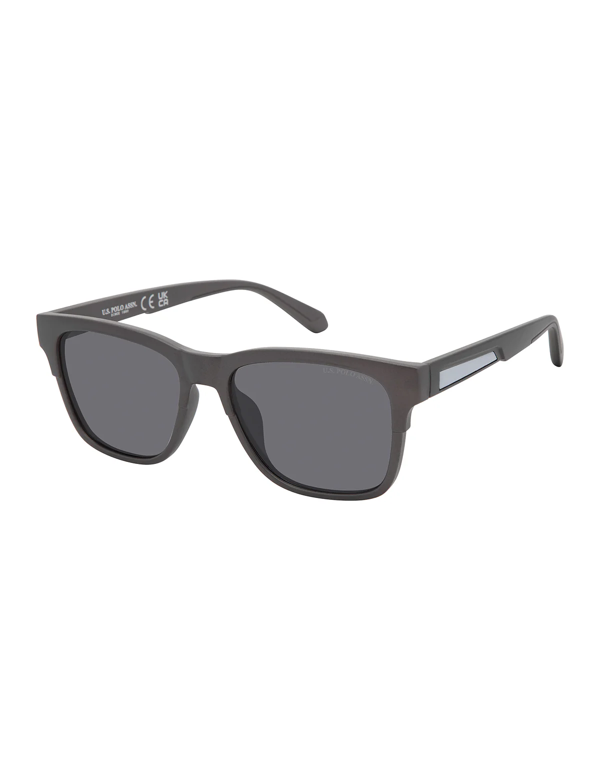 MENS TEXTURED TEMPLE INSET SUNGLASSES