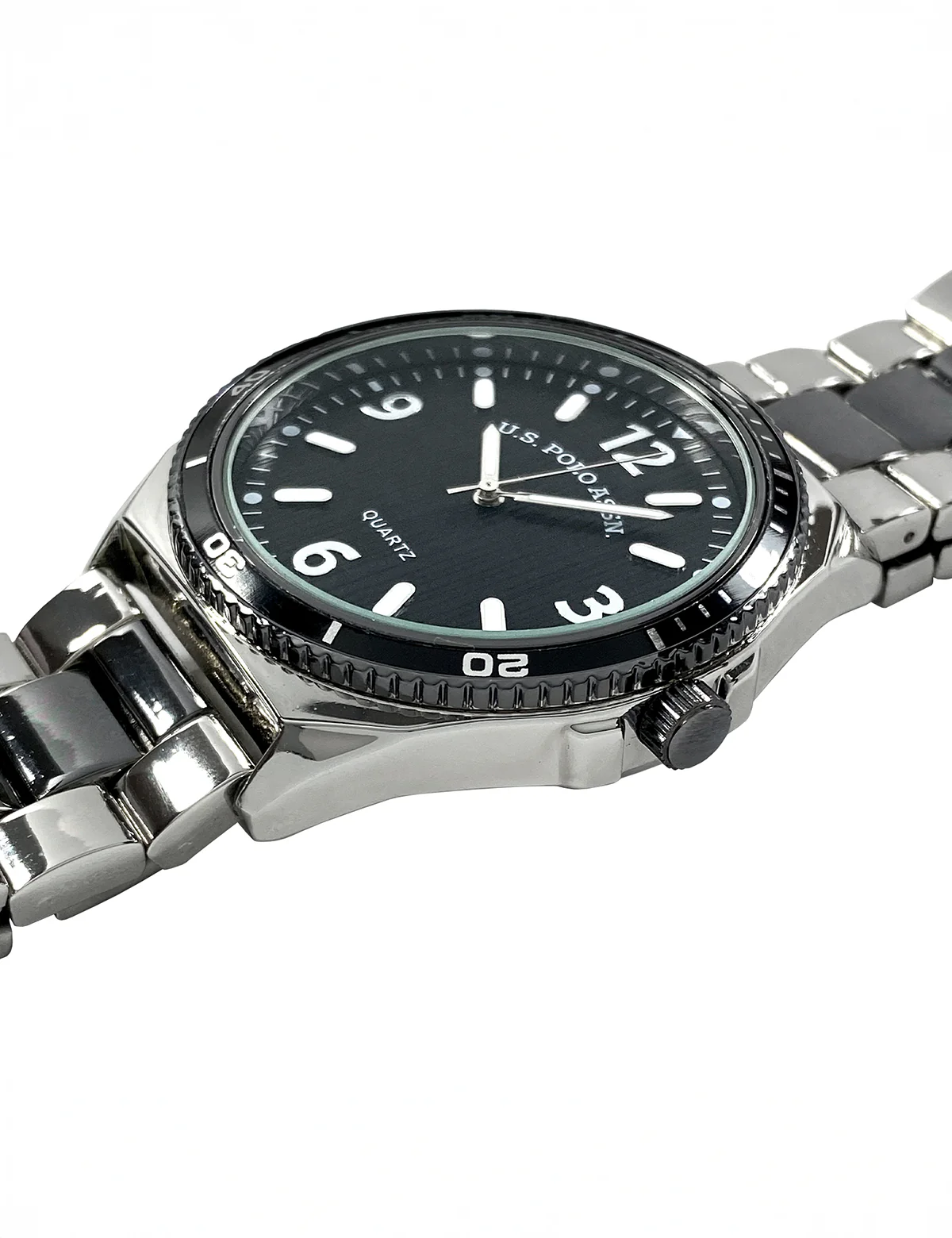 MENS TT SILVER AND BLACK ANALOG WATCH - Image 3