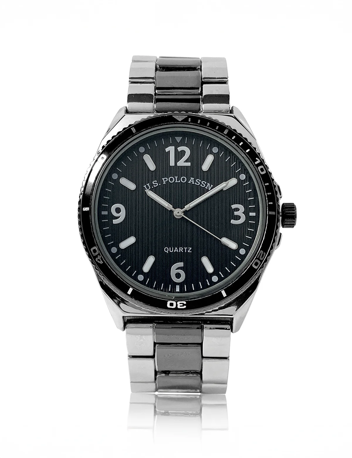 MENS TT SILVER AND BLACK ANALOG WATCH - Image 6