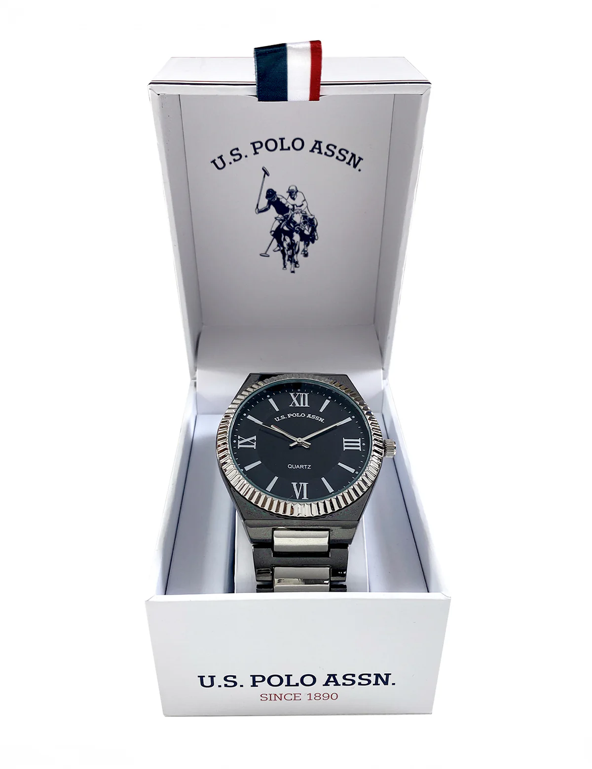MENS TWO TONE LINK ANALOG WATCH - Image 2