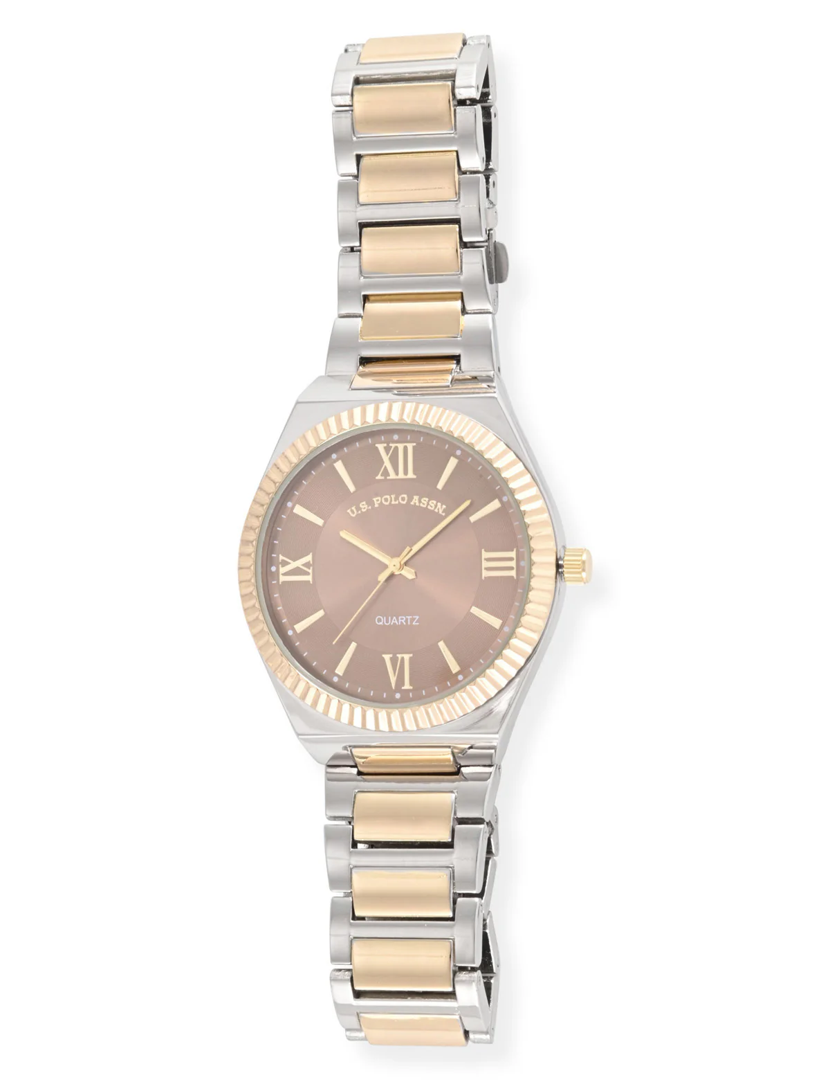 MENS TWO TONE LINK ANALOG WATCH - Image 3