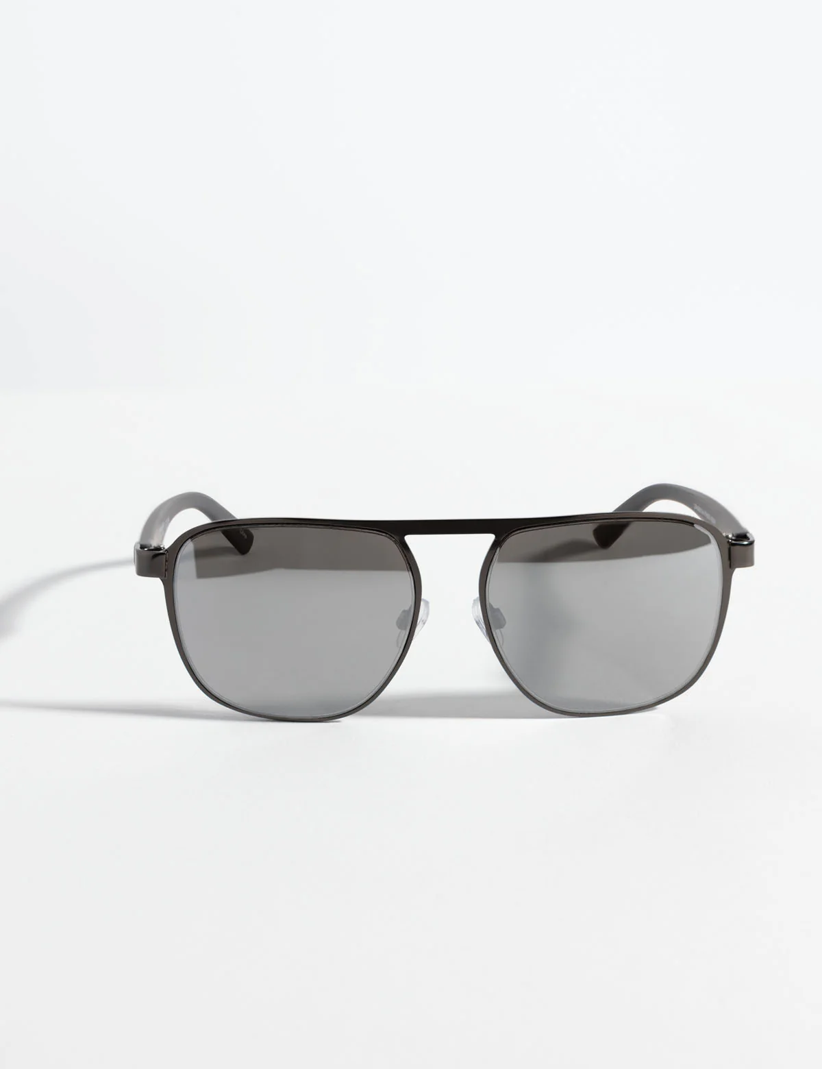 MEN'S UPDATED RECTANGULAR METAL SUNGLASSES