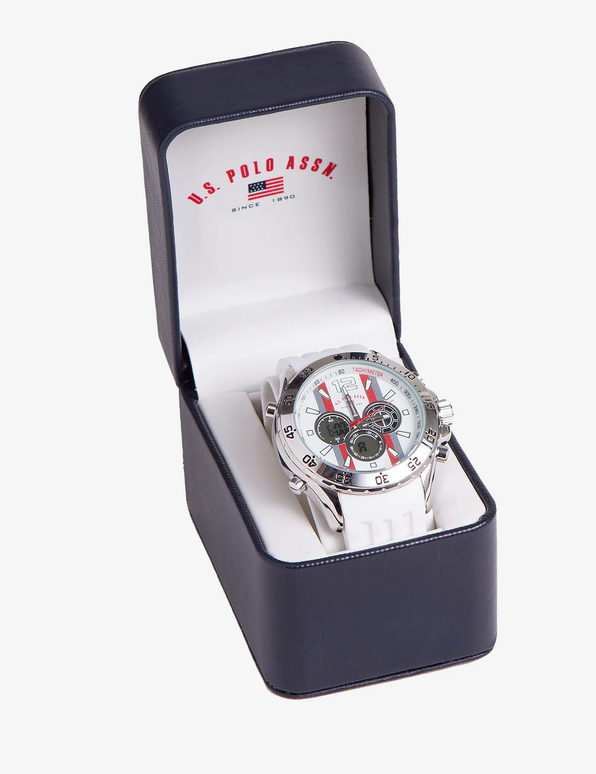 MEN'S WHITE ANA DIGI SPORT WATCH - Image 2