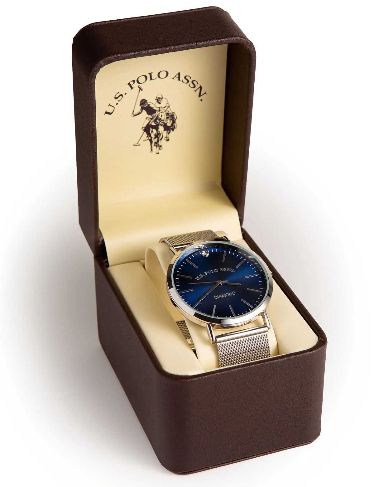 MEN'S MESH WATCH WITH BLUE DIAL - Image 2