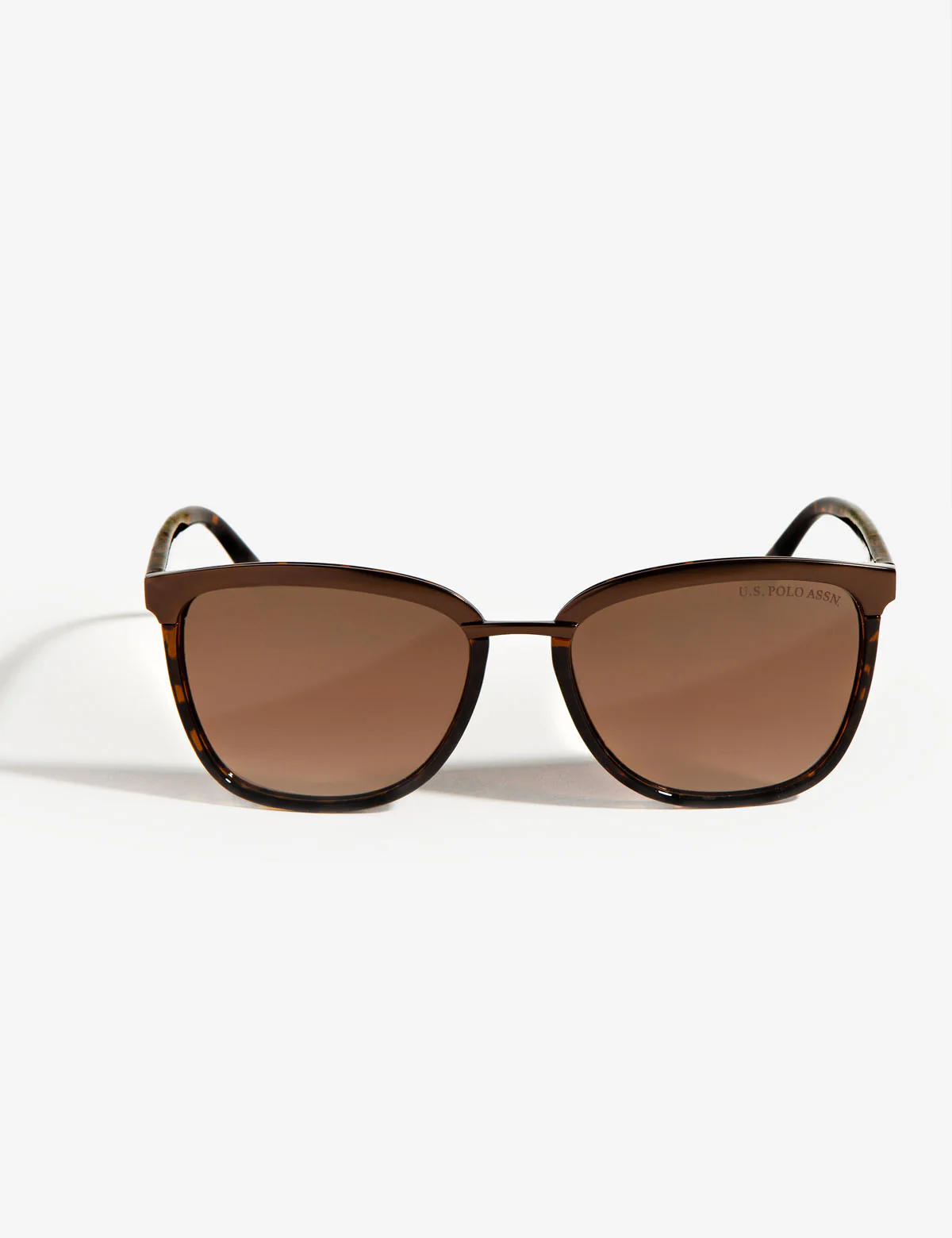 LADIES METAL COMBO RECTANGULAR SUNGLASSES