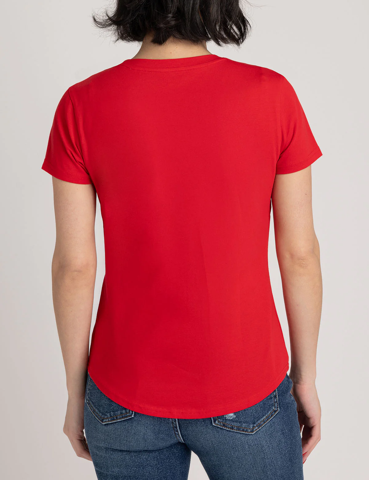 METALLIC BLING SEMI SCOOP NECK T-SHIRT - Image 7