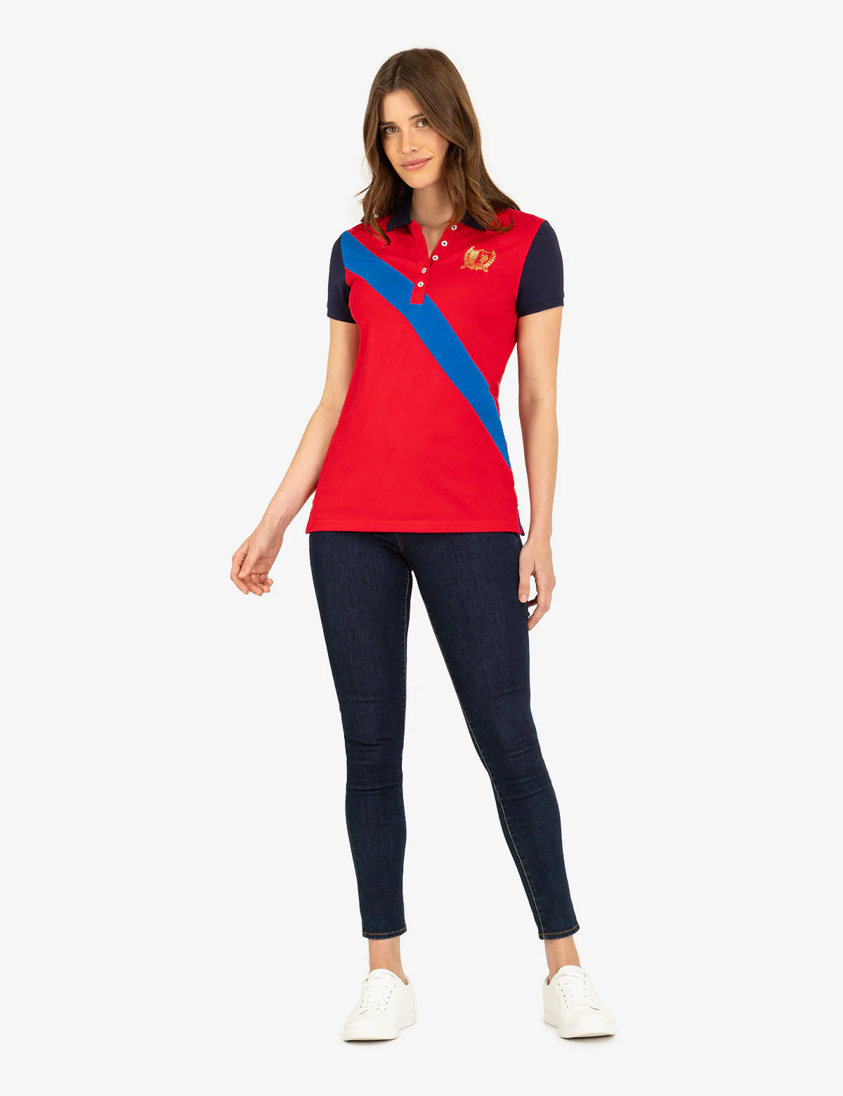 METALLIC CREST SASH POLO SHIRT - Image 2