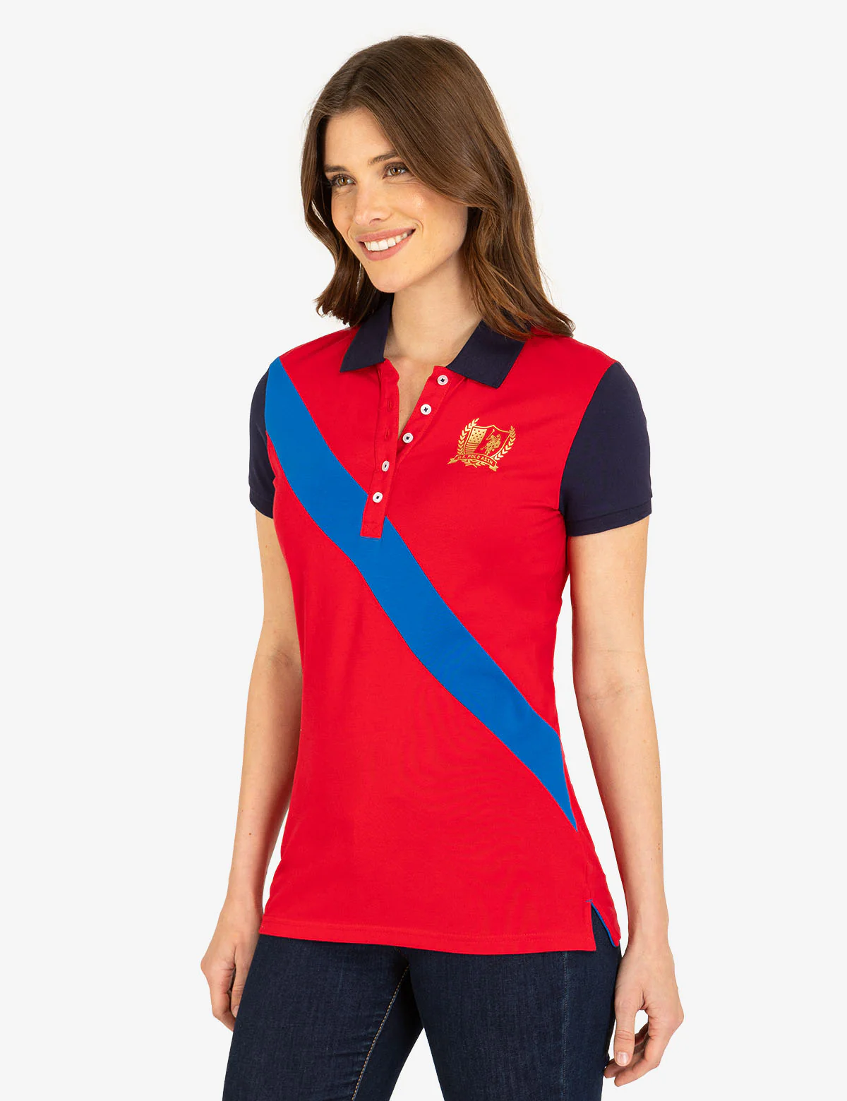 METALLIC CREST SASH POLO SHIRT - Image 3