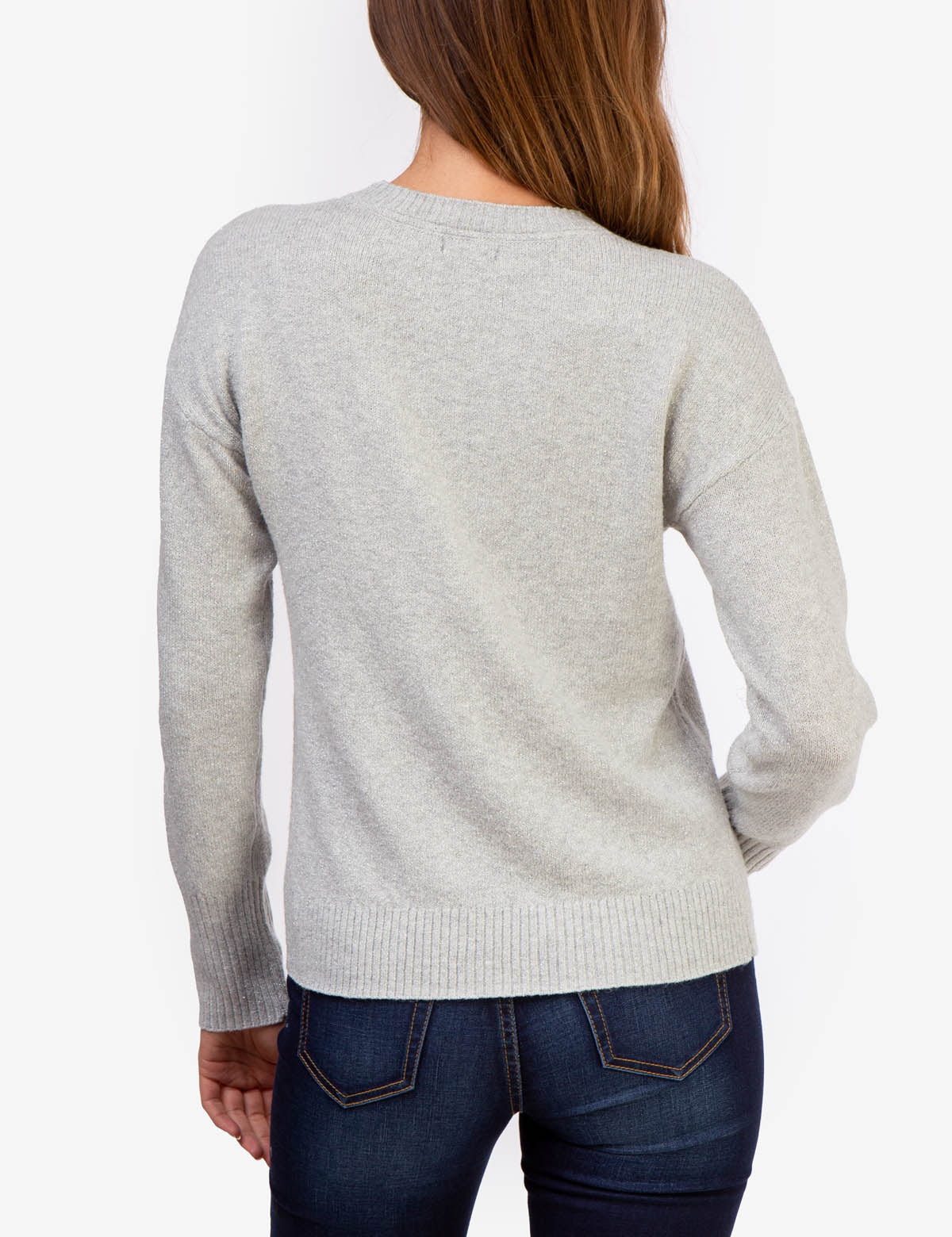METALLIC CREW NECK SWEATER - Image 4