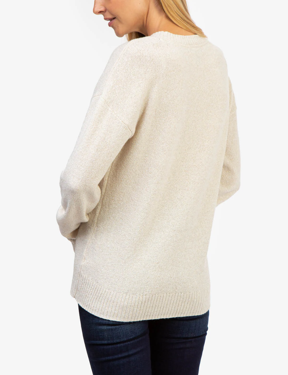 METALLIC CREW NECK SWEATER - Image 8