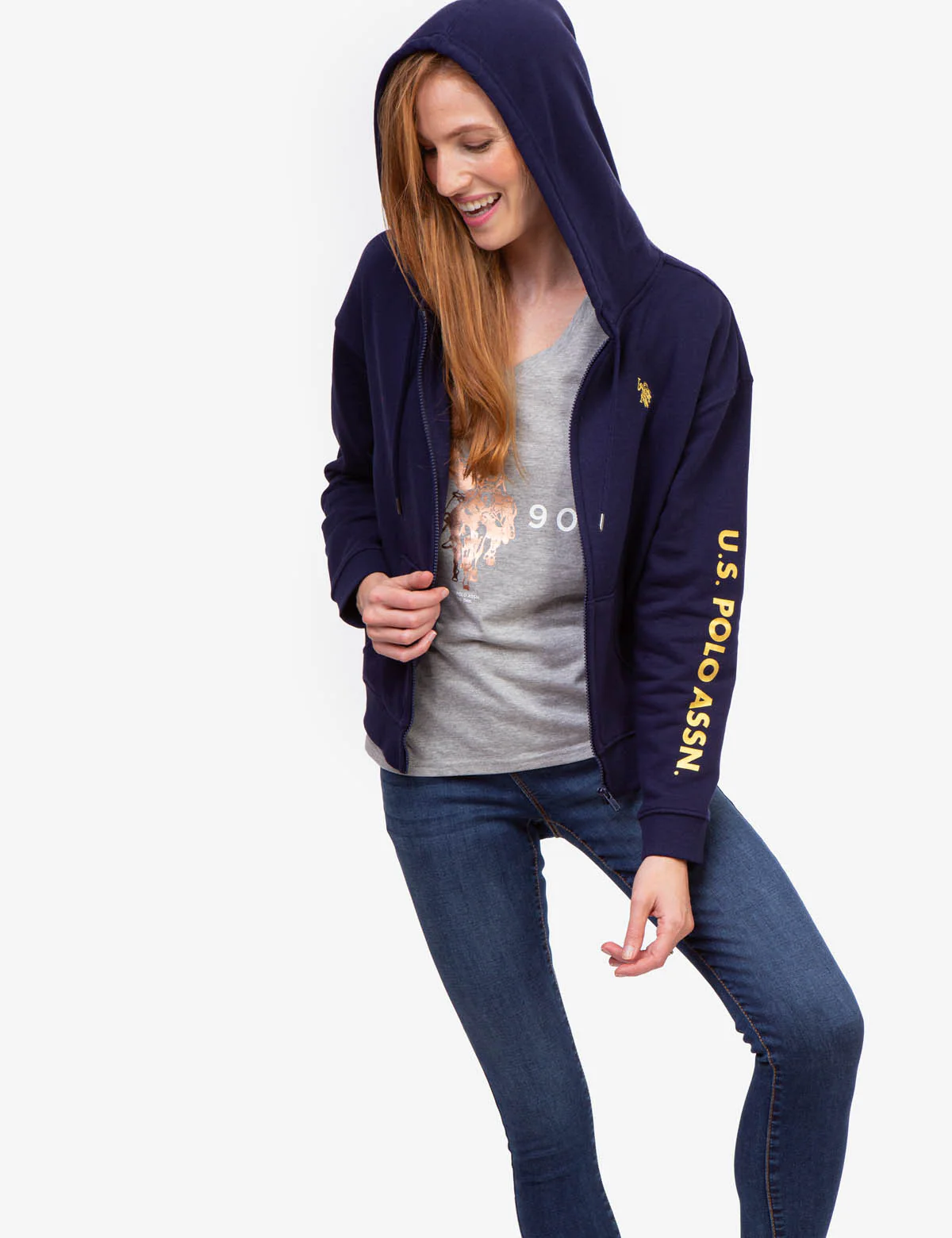 METALLIC LOGO ZIP UP HOODIE - Image 15