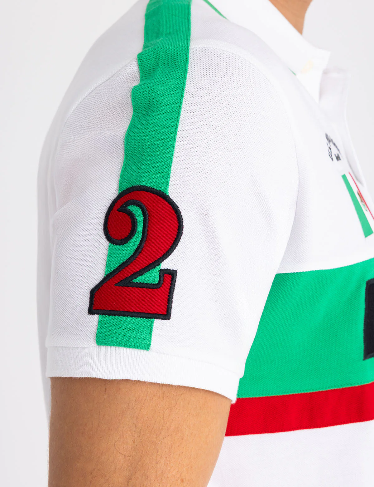 MEXICO COLOR BLOCK PIQUE POLO SHIRT - Image 4