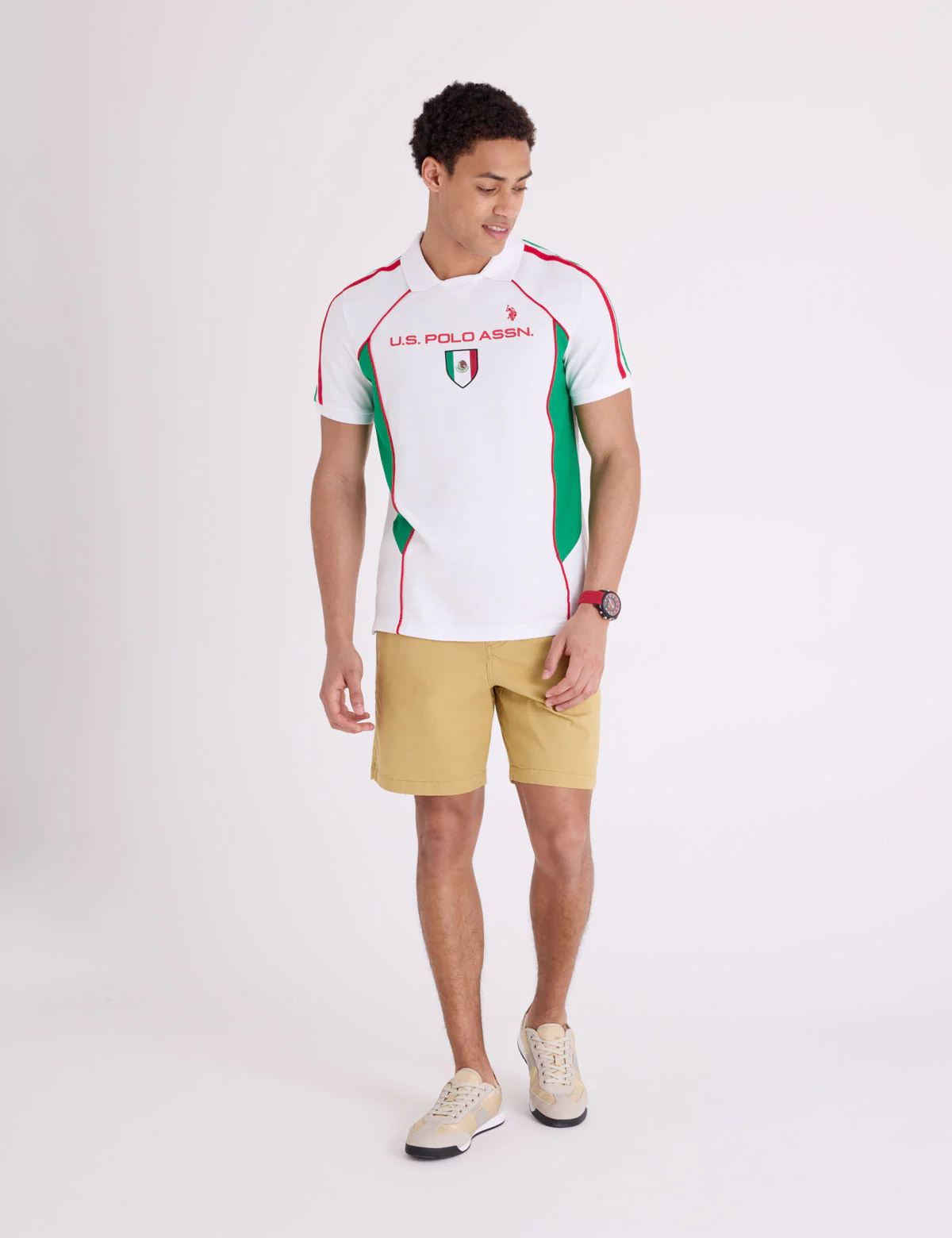 MEXICO SHIELD PERFORMANCE PIQUE POLO SHIRT - Image 2