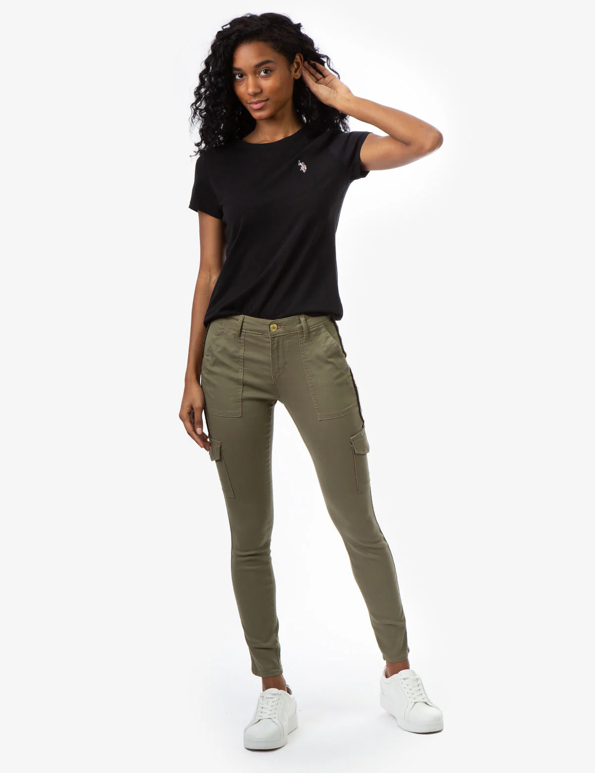 MID RISE BLING CARGO JEGGINGS - Image 2
