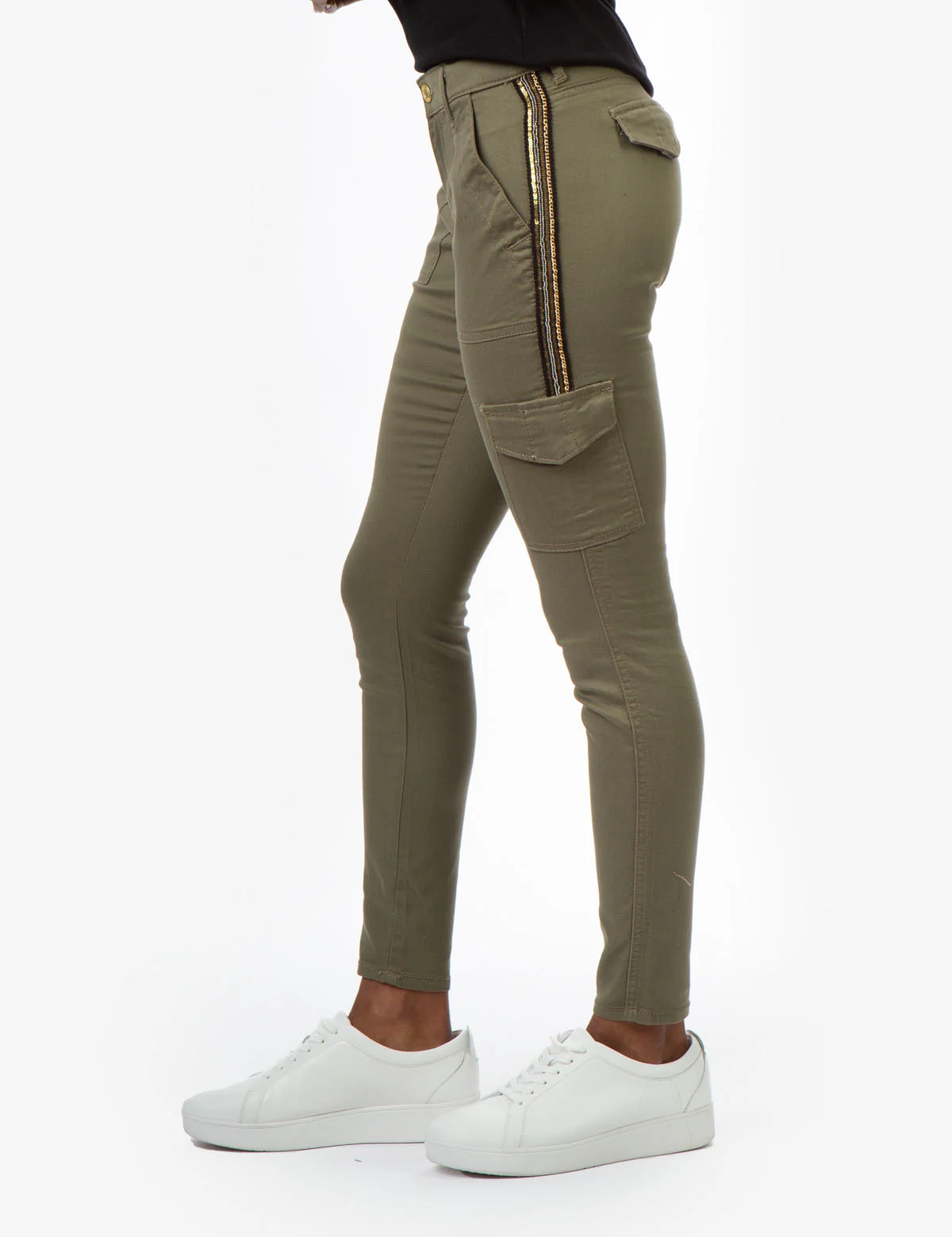 MID RISE BLING CARGO JEGGINGS - Image 3