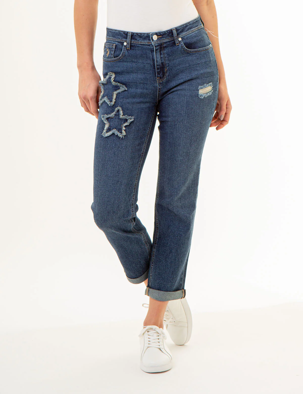 MID RISE BOYFRIEND JEANS