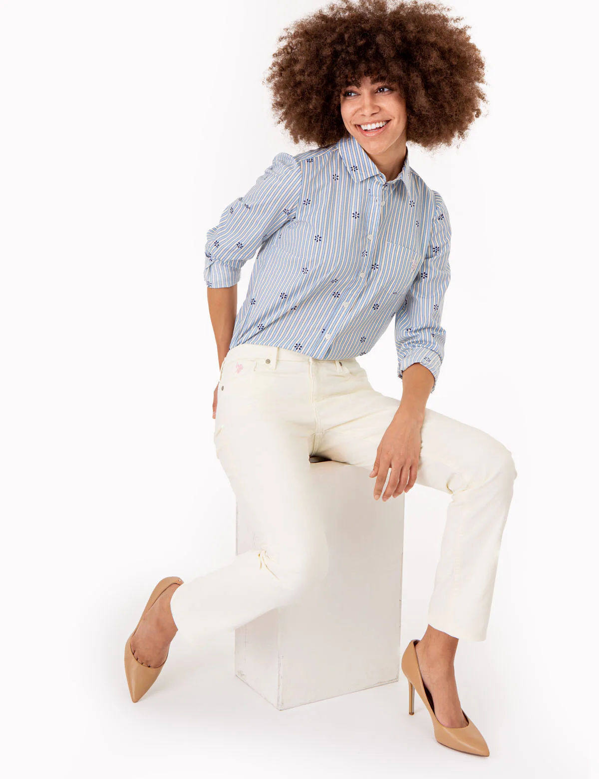MID RISE CORDUROY PANTS - Image 3