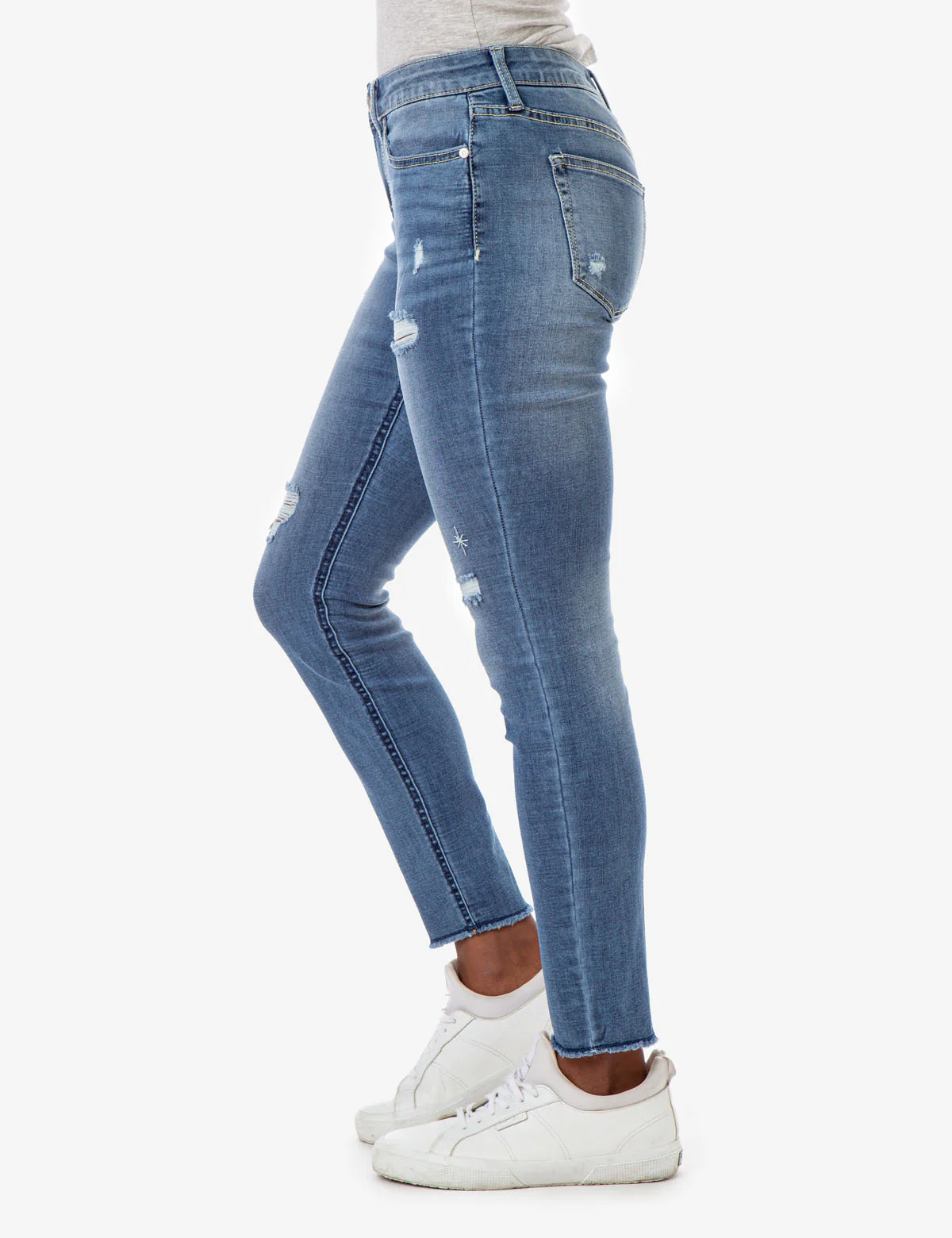 REPREVE® MID RISE EMBELLISHED JEANS - Image 3