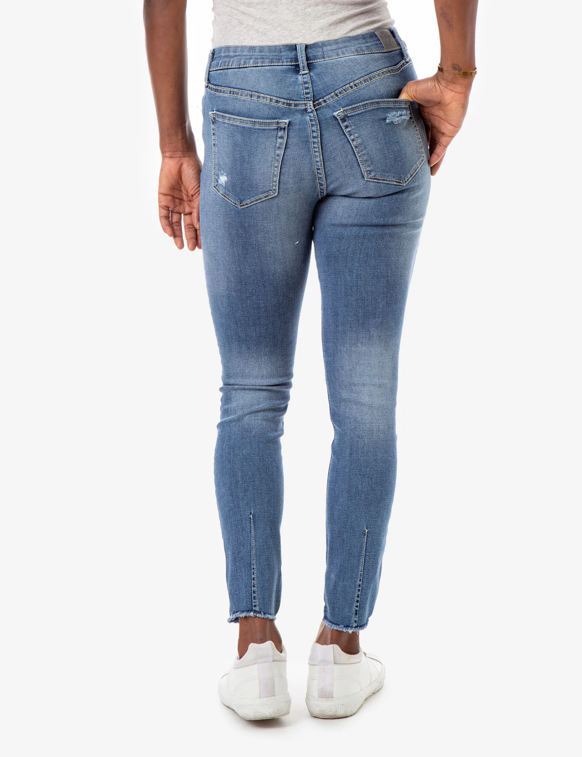REPREVE® MID RISE EMBELLISHED JEANS - Image 4