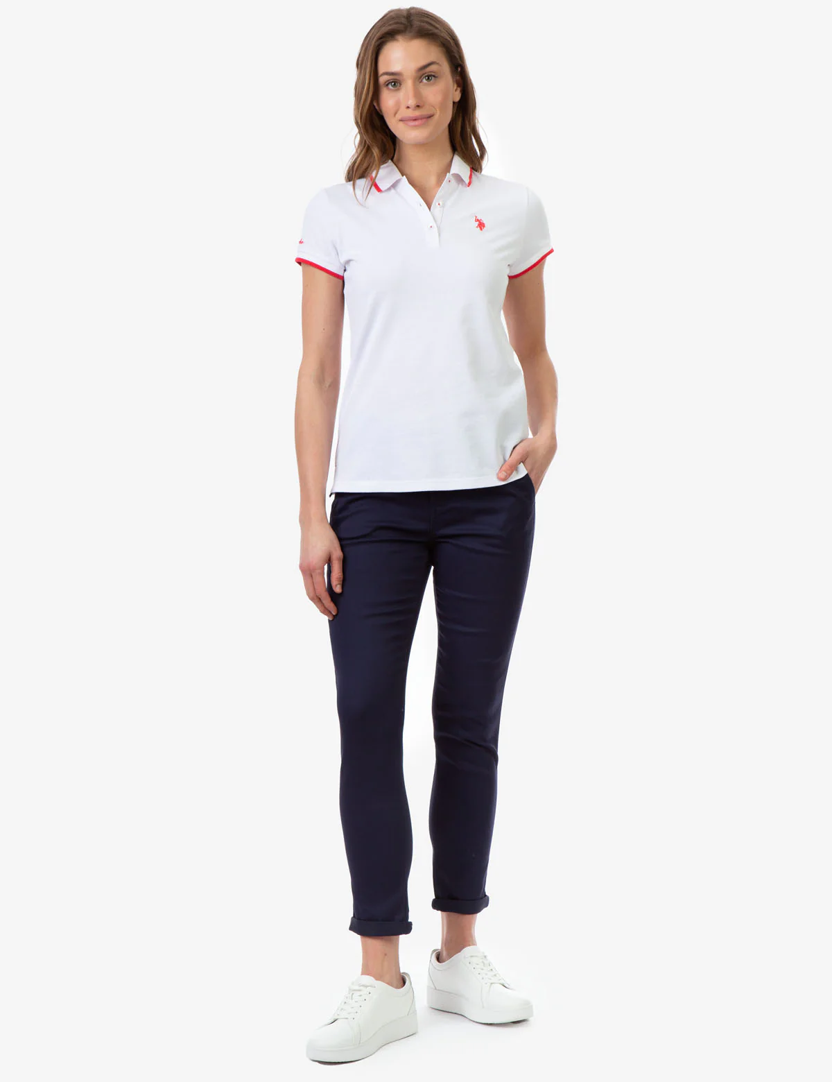 MID RISE SLIM CHINO PANTS - Image 8