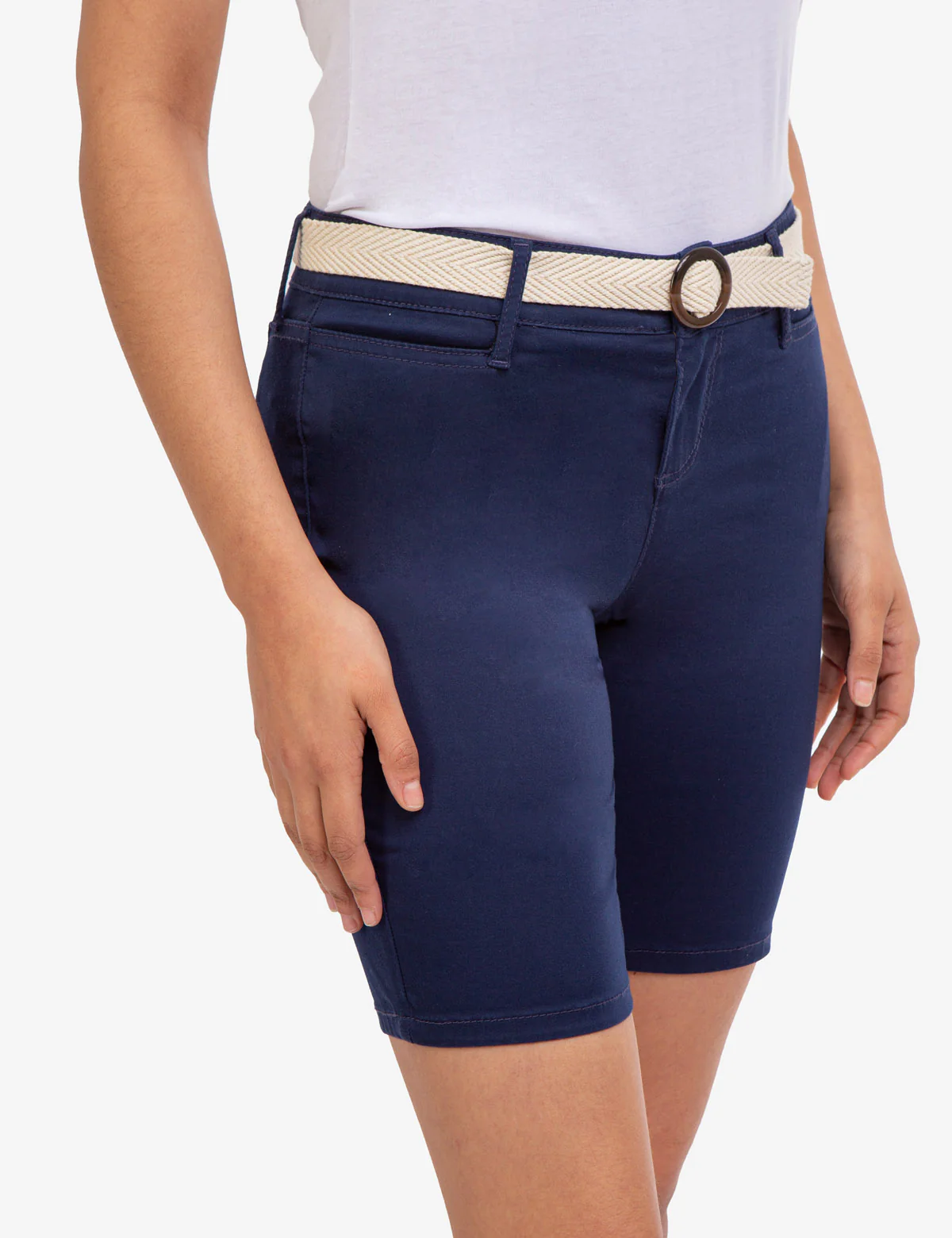 MID RISE SLIM CHINO SHORTS - Image 10