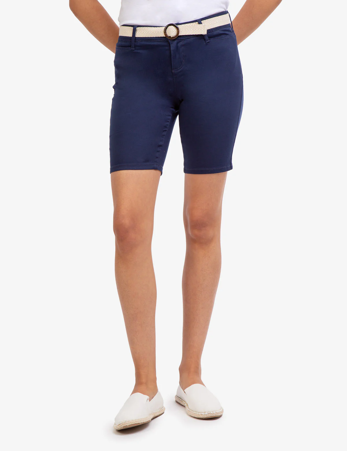 MID RISE SLIM CHINO SHORTS - Image 11