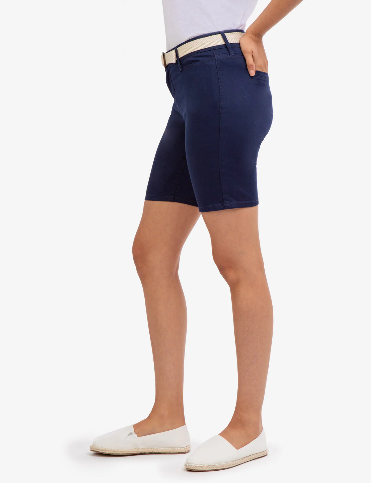 MID RISE SLIM CHINO SHORTS - Image 12