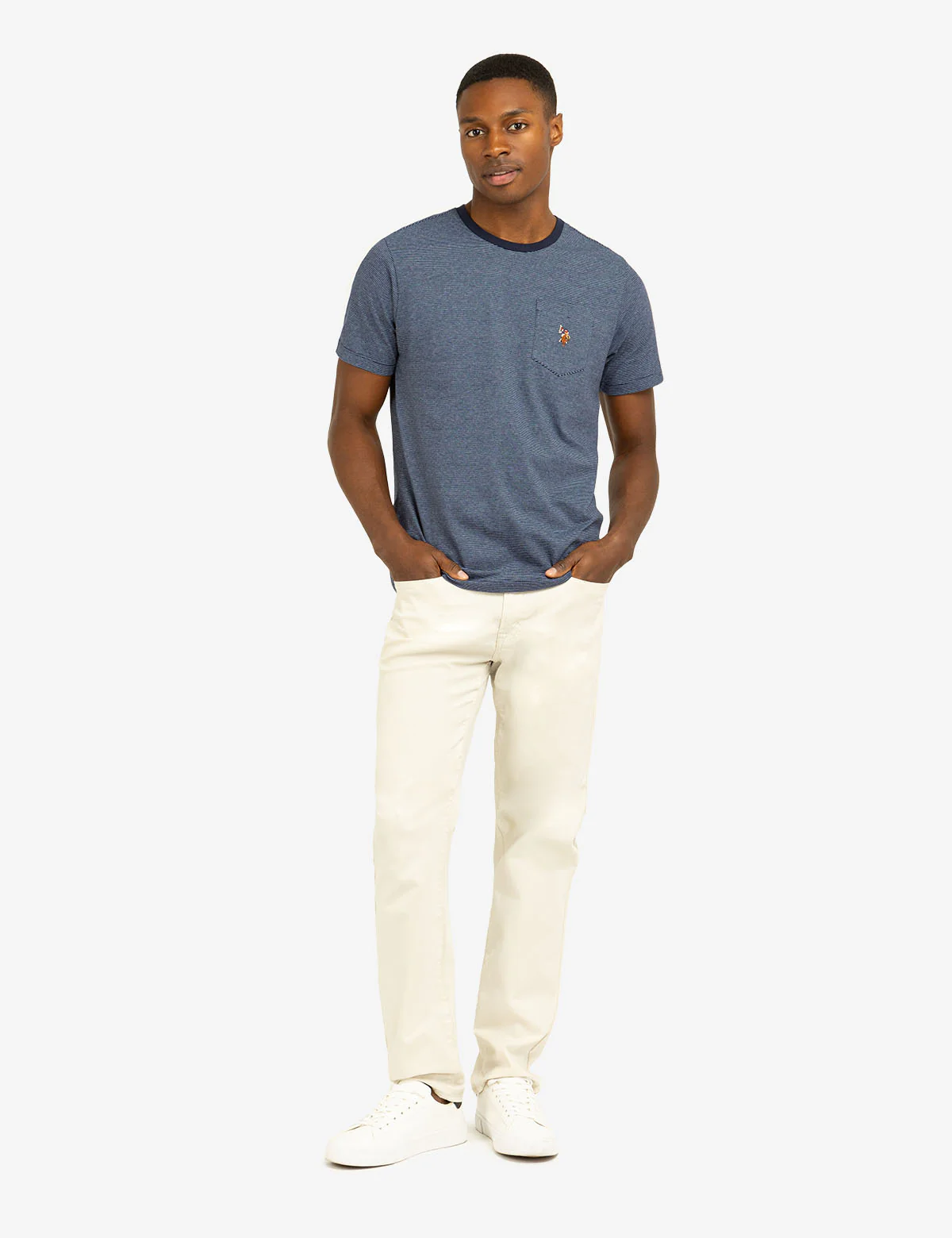 MINI STRIPE RINGER T-SHIRT WITH POCKET - Image 7