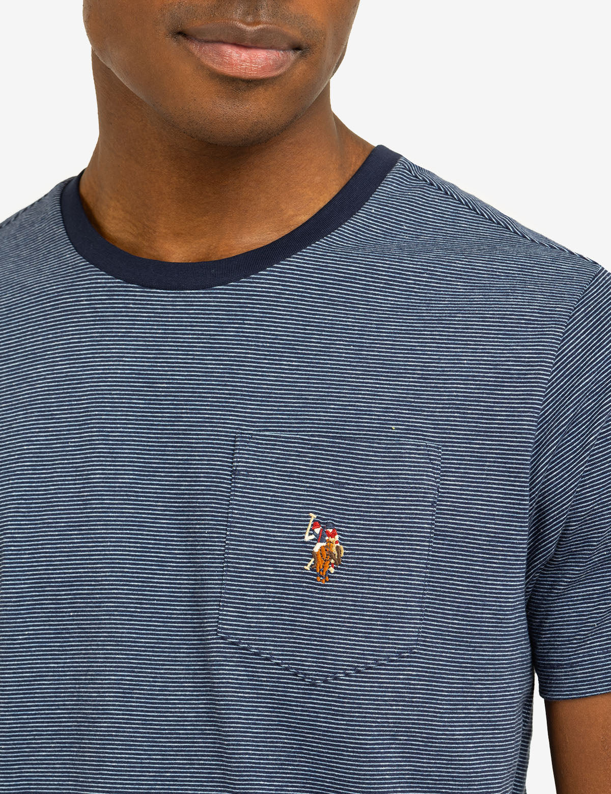 MINI STRIPE RINGER T-SHIRT WITH POCKET - Image 8