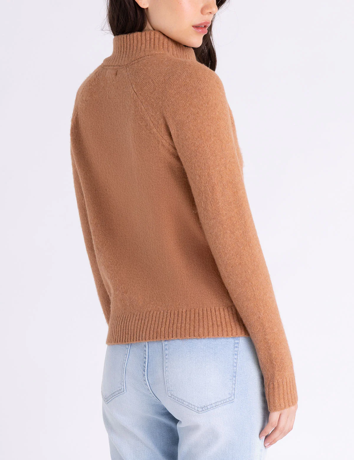 MOCK NECK FULL ZIP CARDIGAN - Image 5