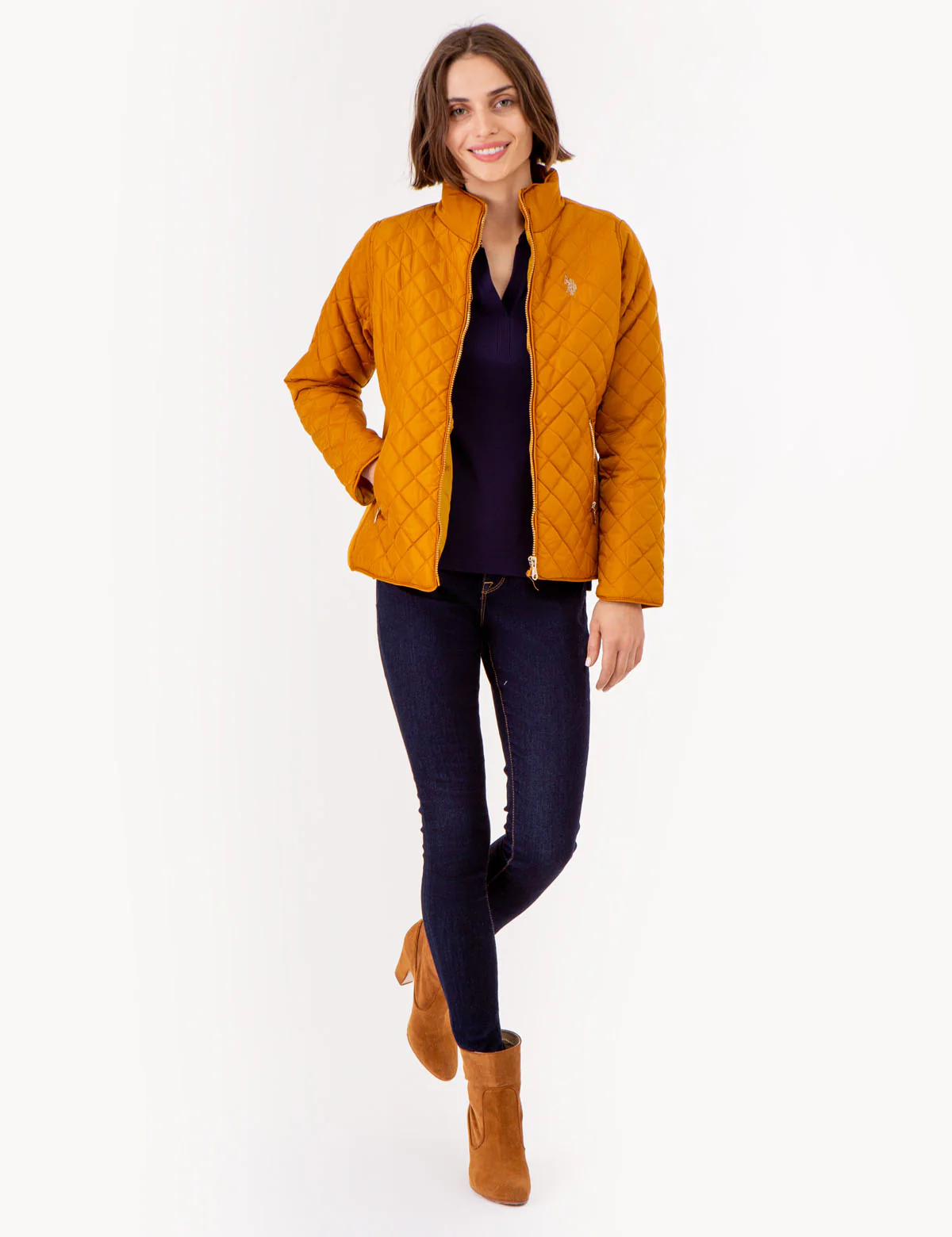 QUILTED SIDE KNIT MOTO JACKET - Image 14