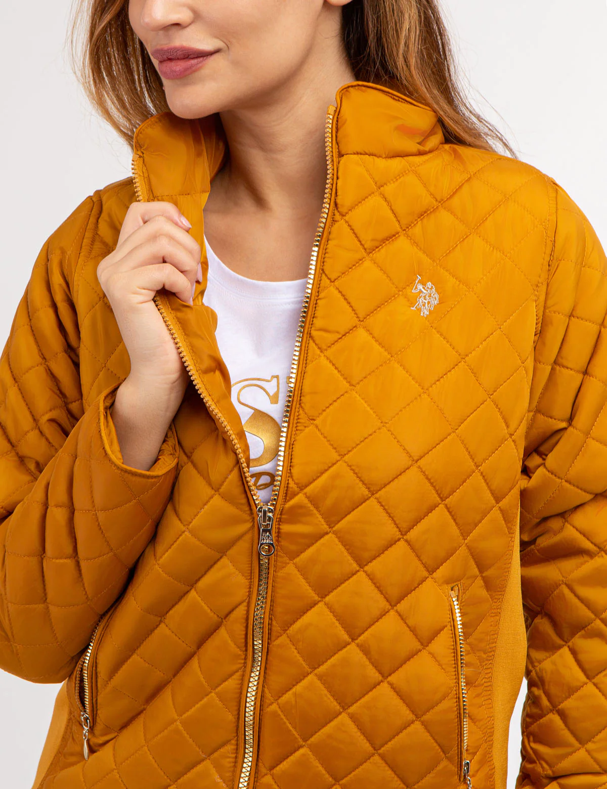 QUILTED SIDE KNIT MOTO JACKET - Image 17