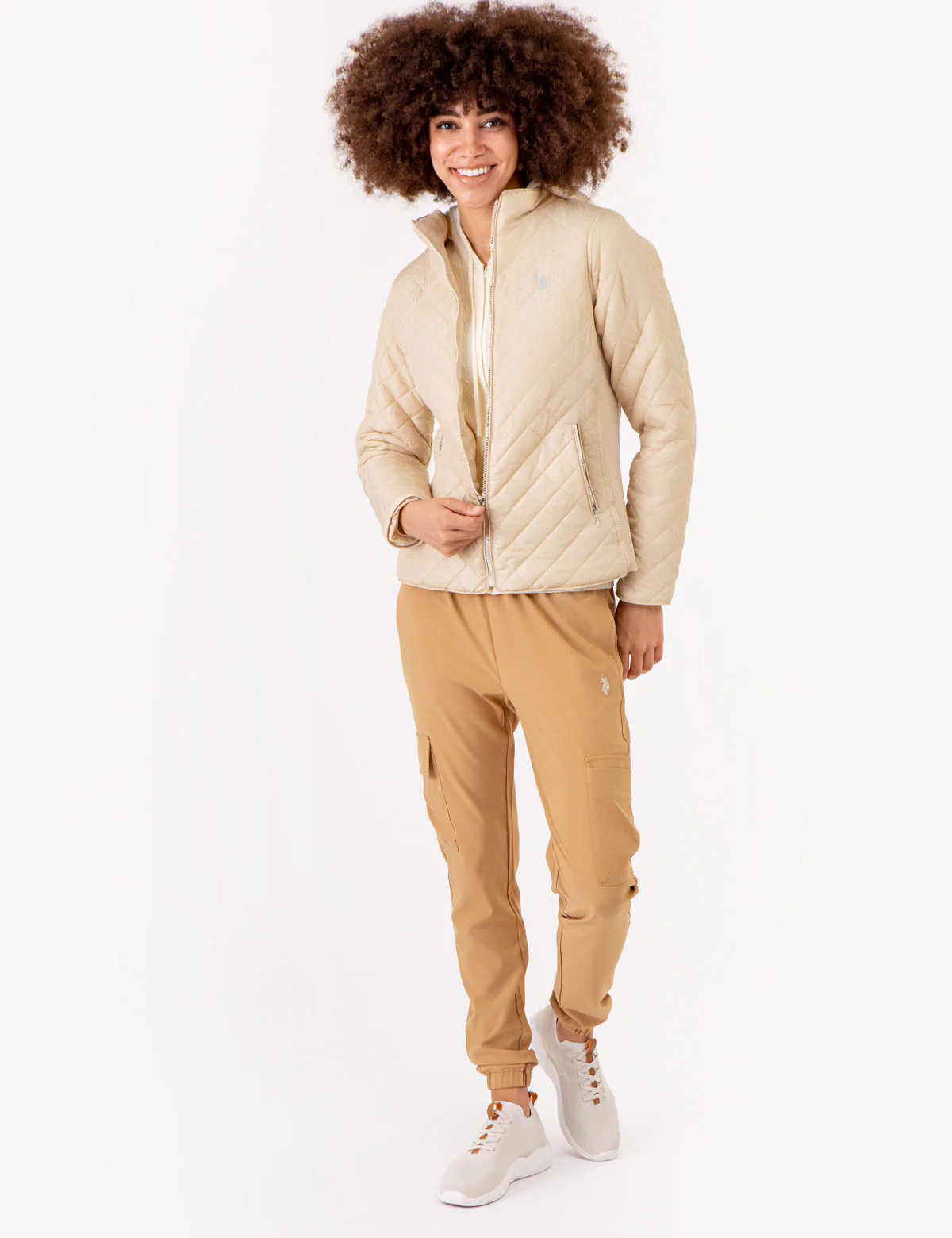 QUILTED SIDE KNIT MOTO JACKET - Image 6