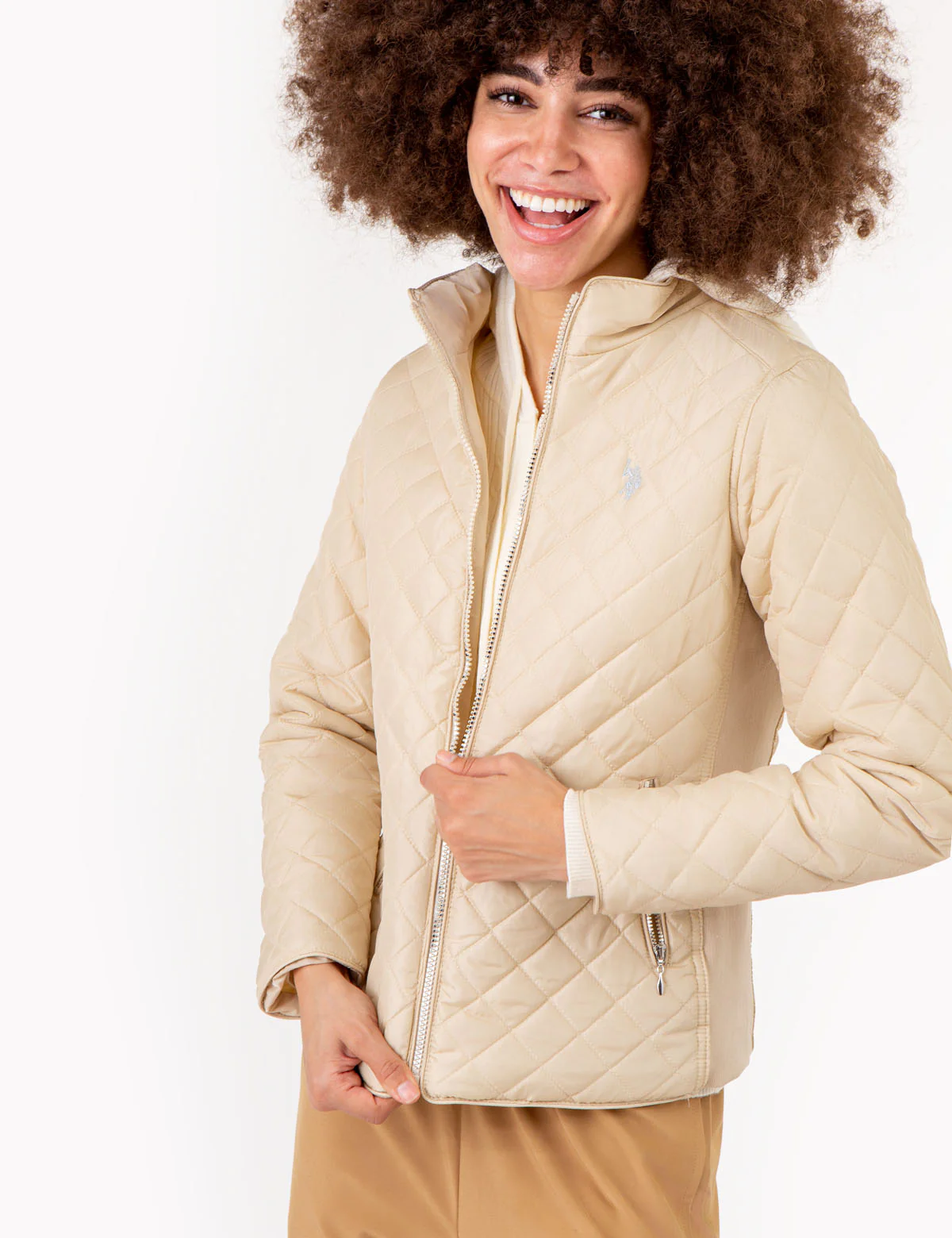 QUILTED SIDE KNIT MOTO JACKET - Image 7