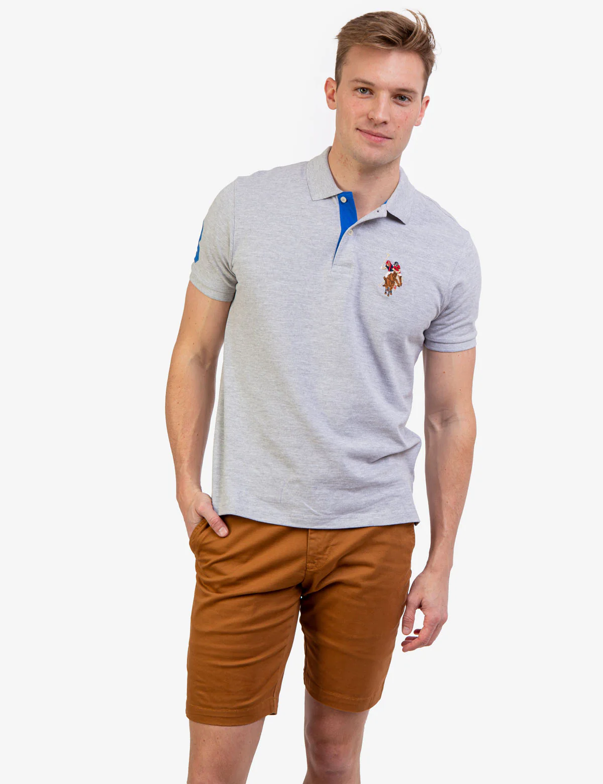 MULTI COLOR BIG LOGO POLO SHIRT