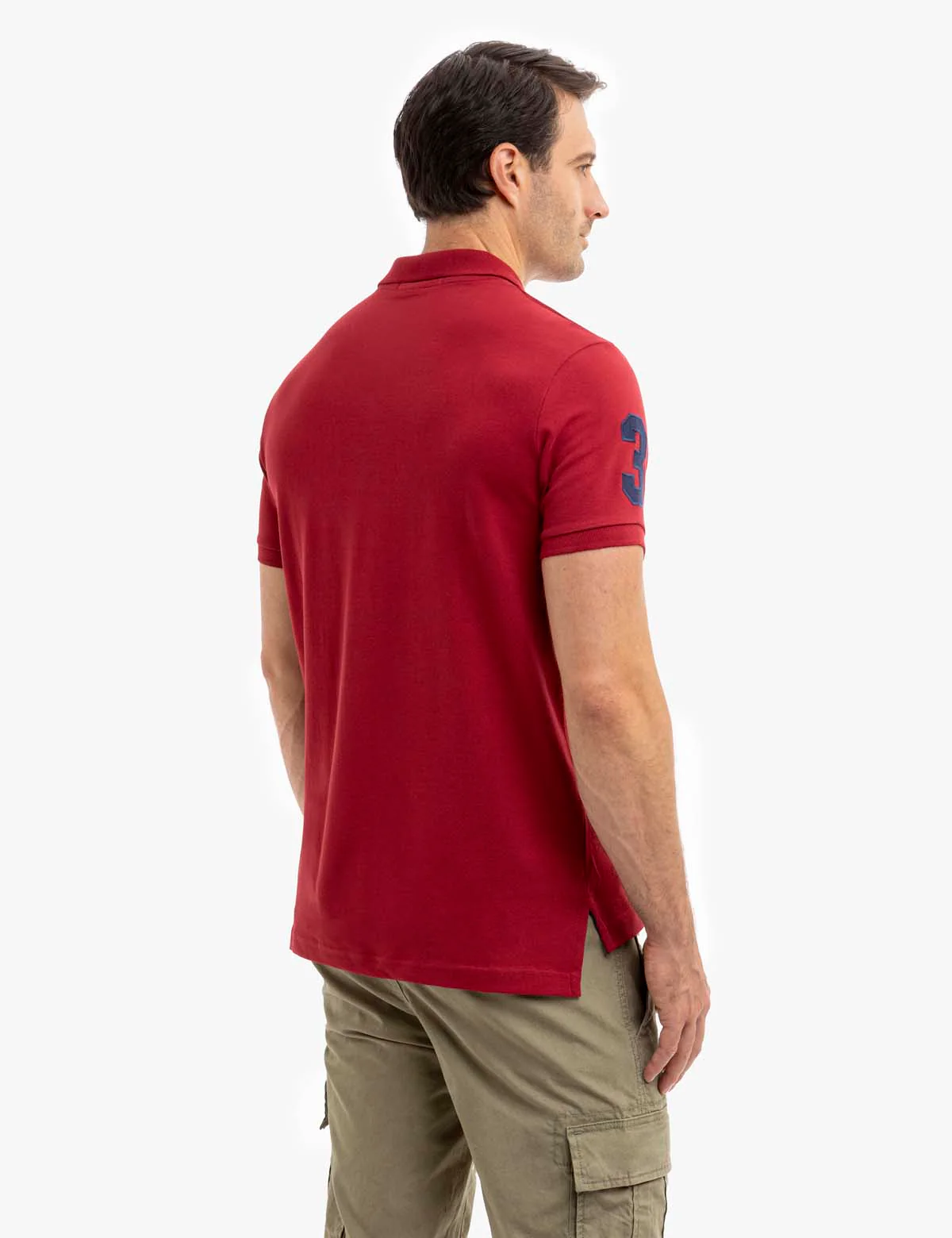 MULTI COLOR BIG LOGO SOLID POLO SHIRT - Image 8