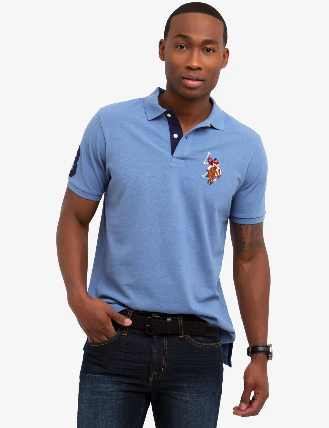 MULTI COLOR BIG LOGO POLO SHIRT - Image 6