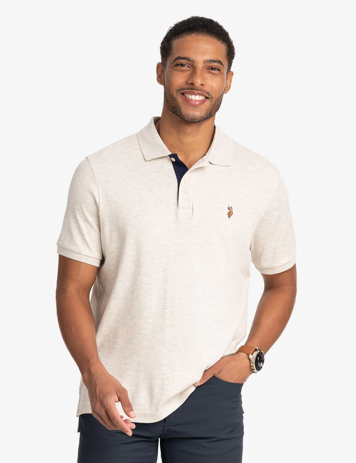 MULTI COLOR LOGO INTERLOCK POLO SHIRT - Image 17