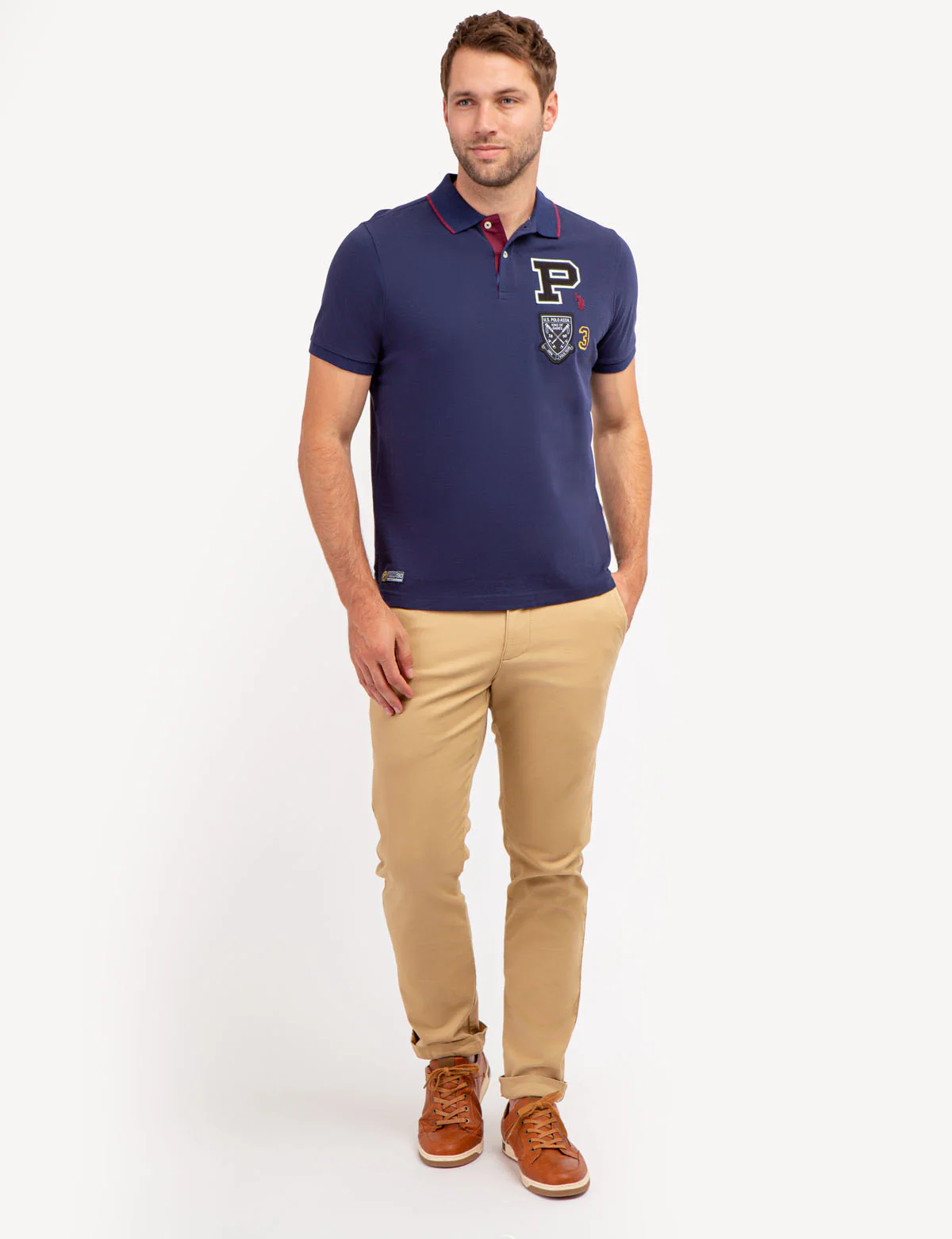 MULTI PATCH PIQUE POLO SHIRT - Image 3