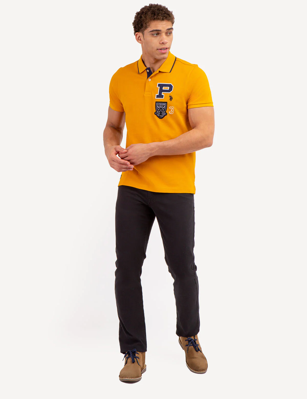 MULTI PATCH PIQUE POLO SHIRT - Image 6