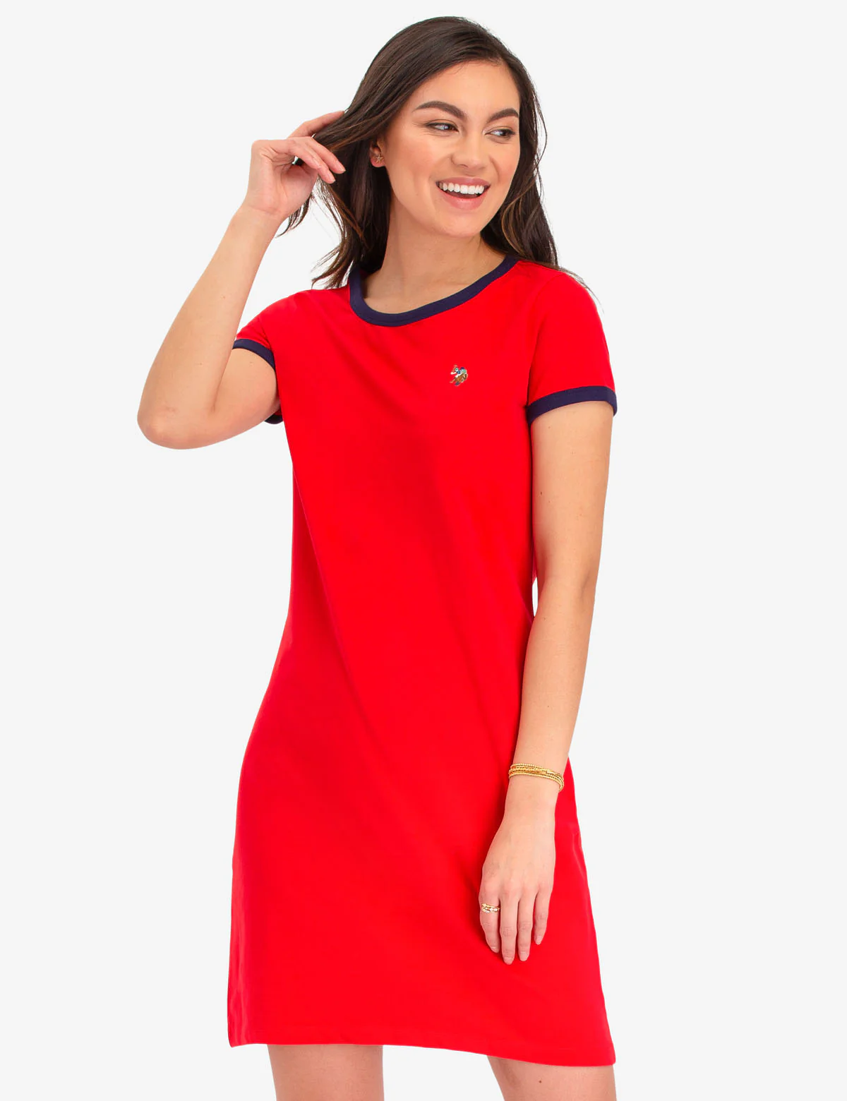 MULTI TONAL SMALL LOGO RINGER T-SHIRT DRESS - Image 3