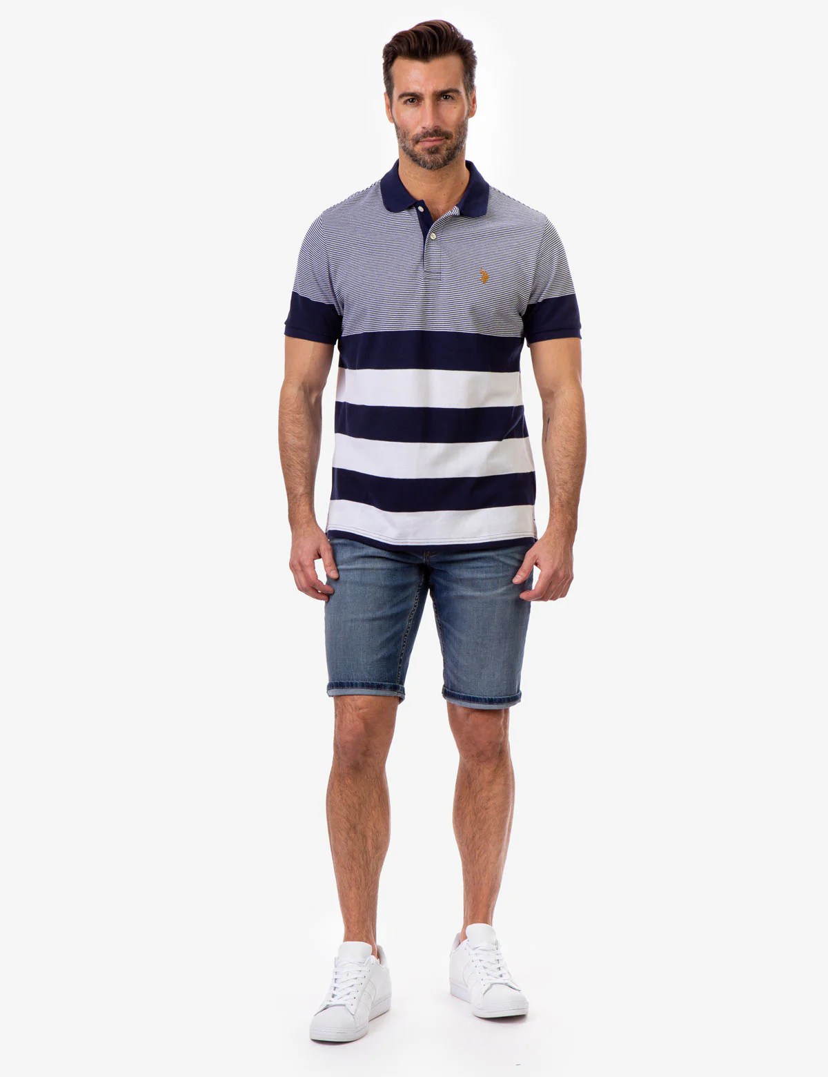MULTI STRIPE PIQUE POLO SHIRT - Image 10